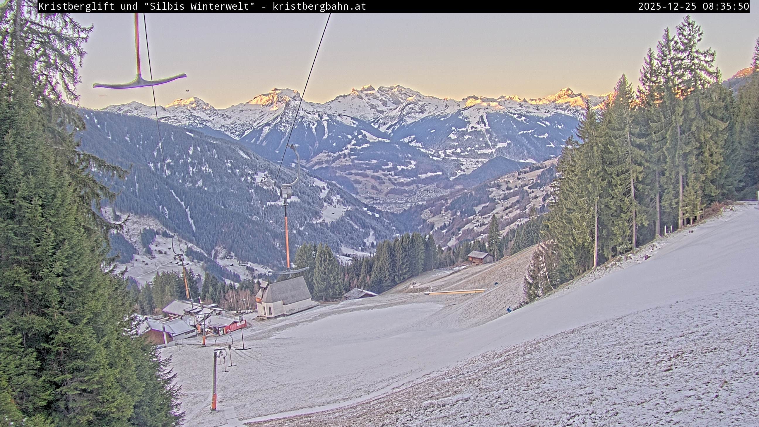 Archiv Foto Webcam Kristberg - Silbertal, St. Agatha Kirche