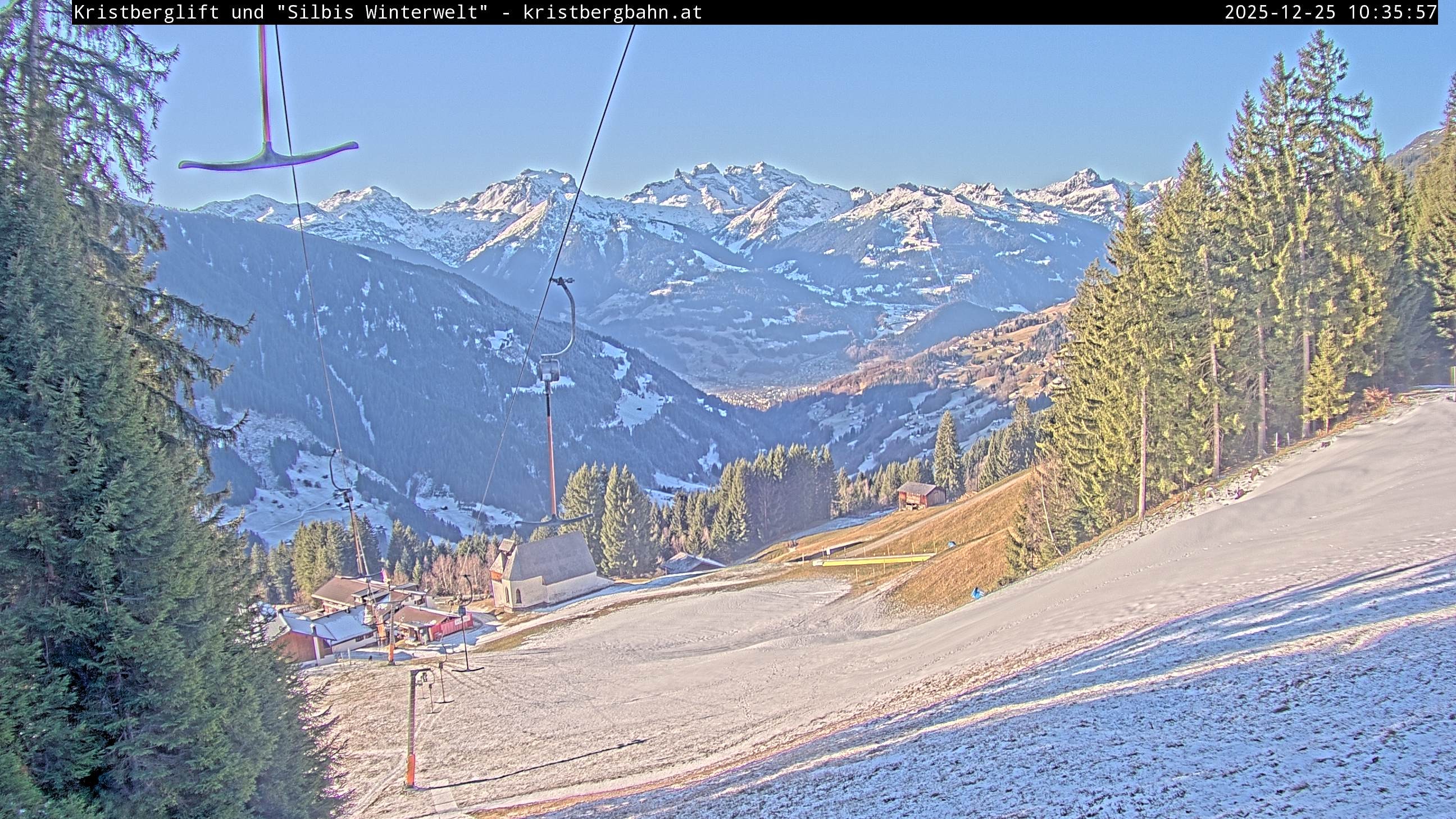 Archiv Foto Webcam Kristberg - Silbertal, St. Agatha Kirche