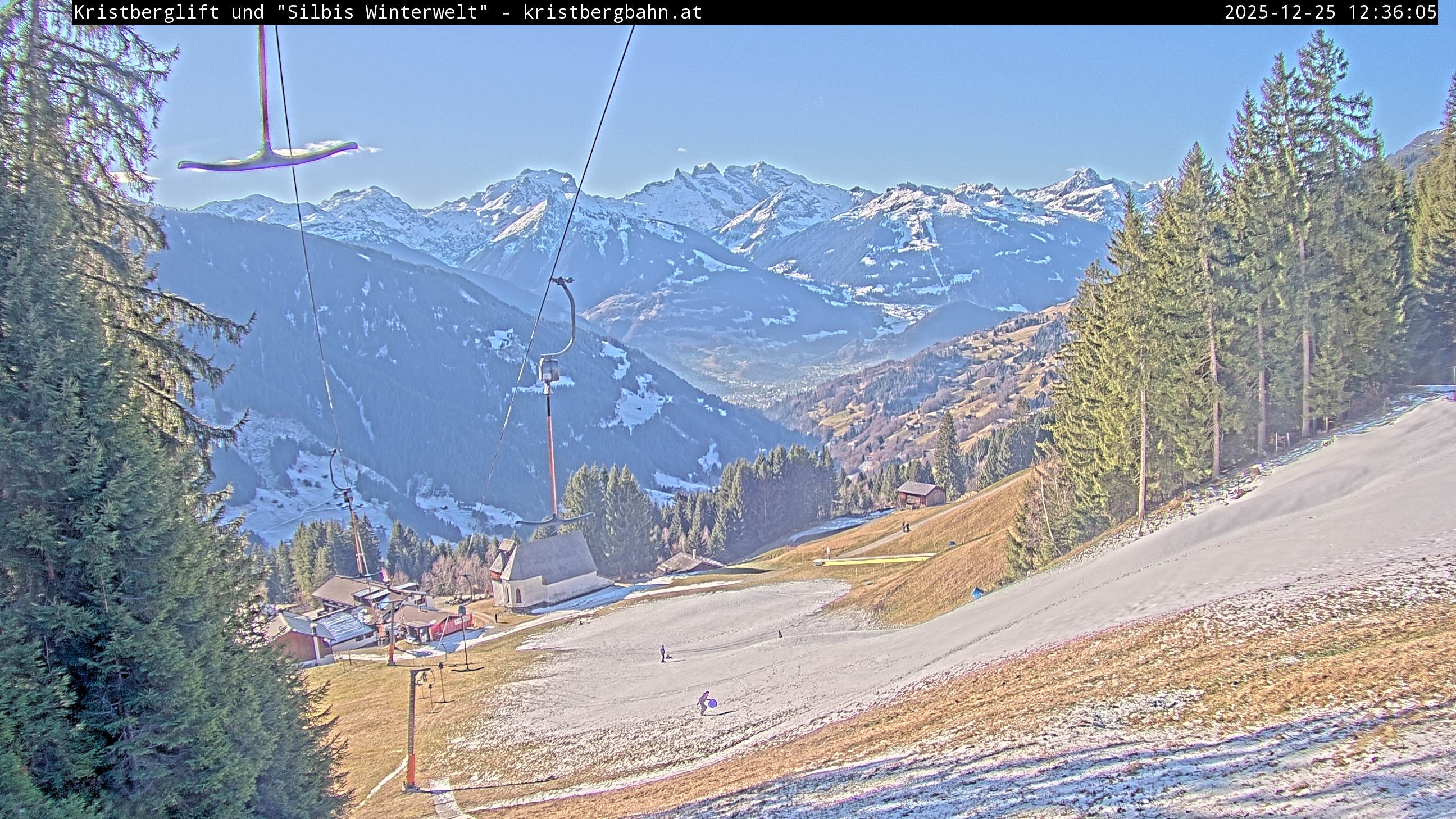 Archiv Foto Webcam Kristberg - Silbertal, St. Agatha Kirche