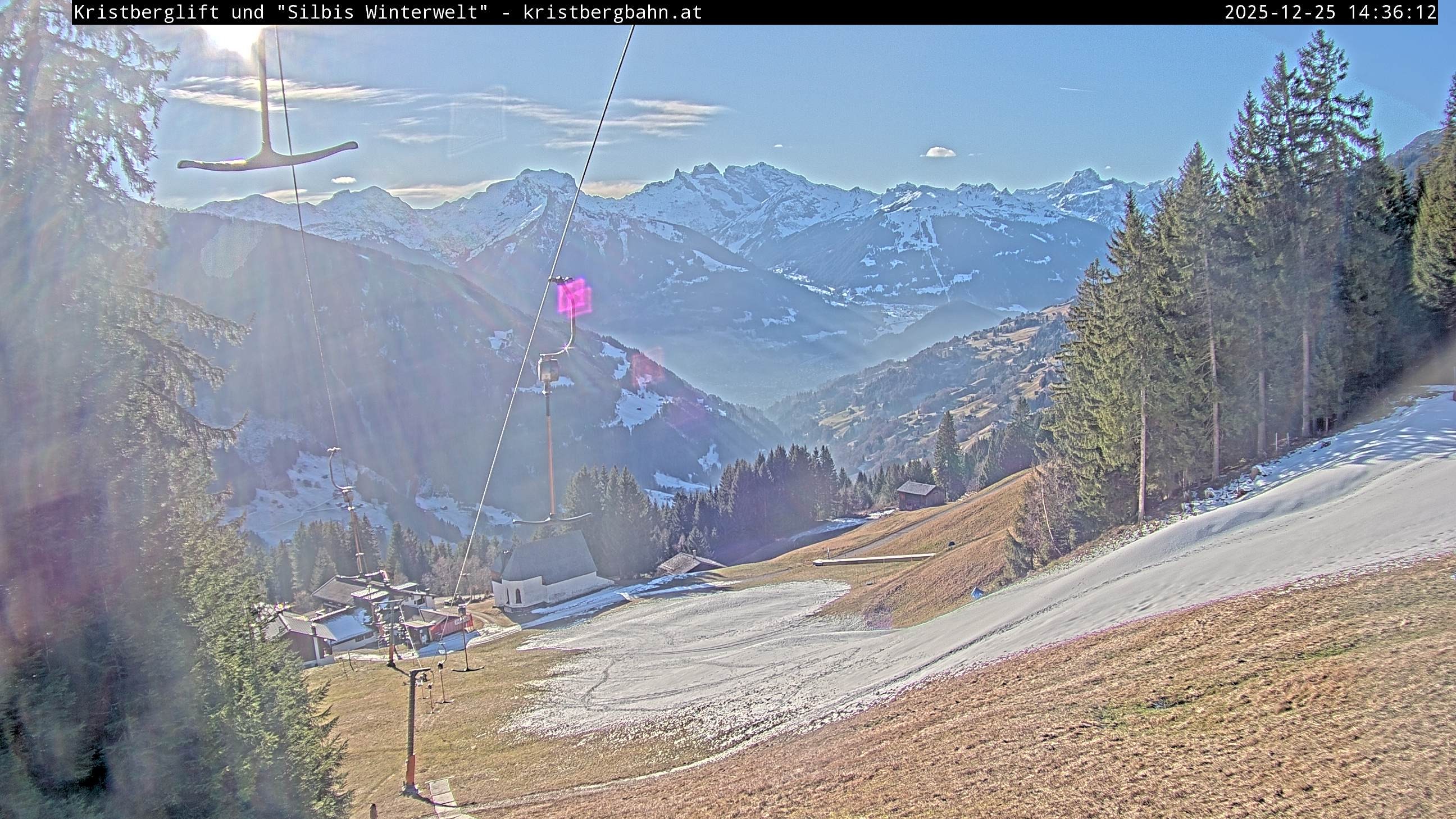 Archiv Foto Webcam Kristberg - Silbertal, St. Agatha Kirche