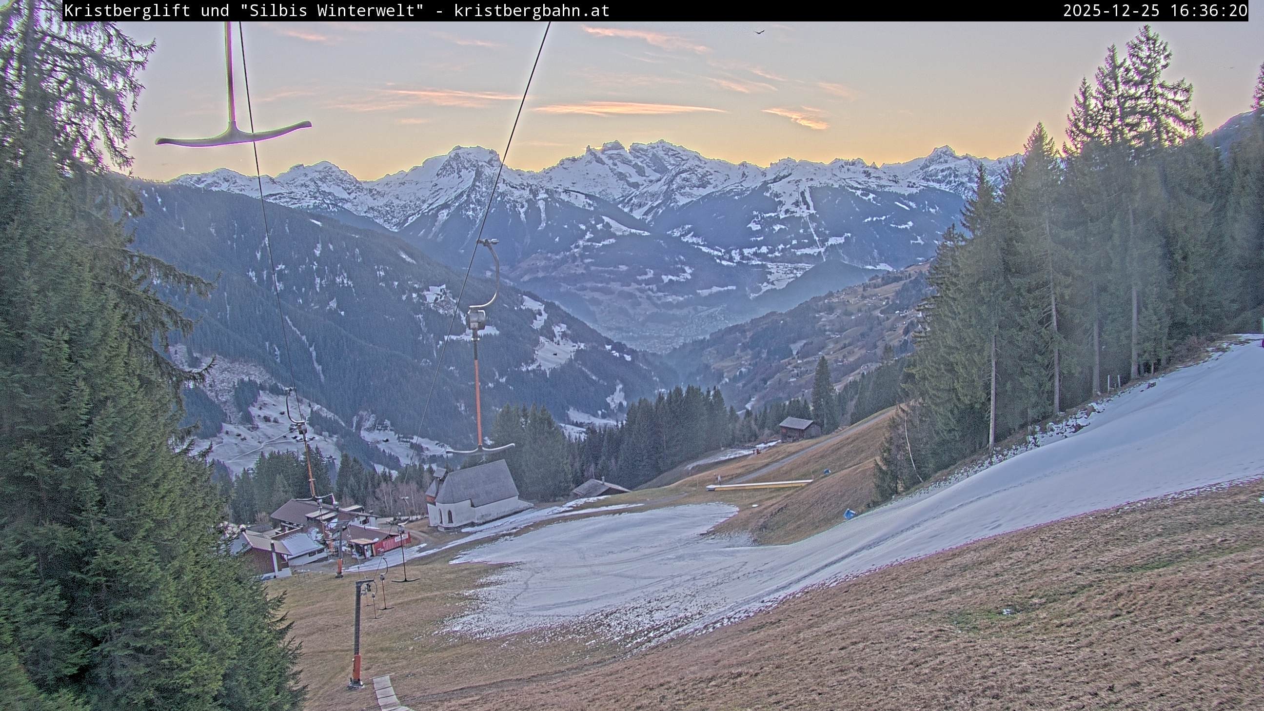 Archiv Foto Webcam Kristberg - Silbertal, St. Agatha Kirche