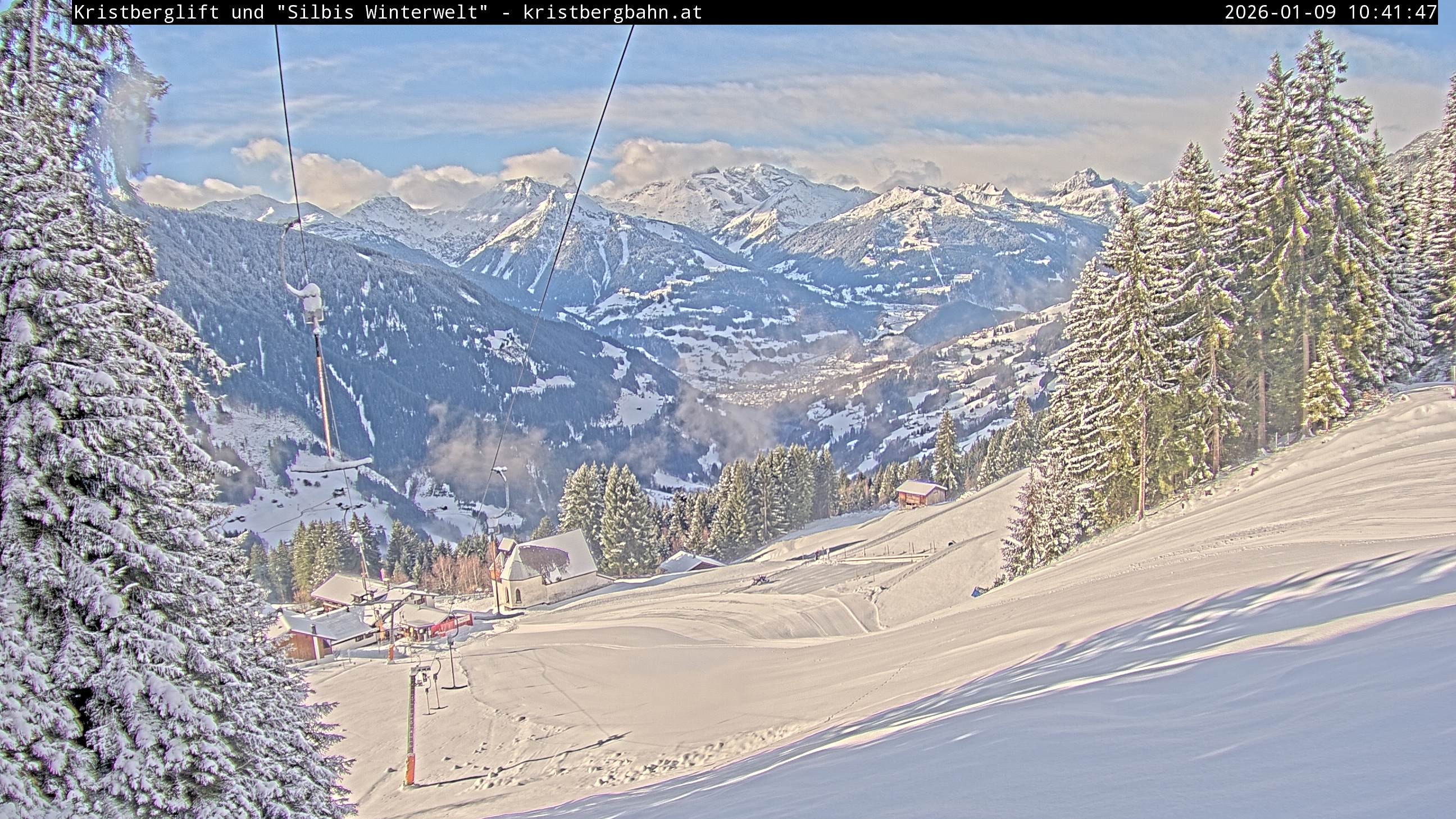 Archiv Foto Webcam Kristberg - Silbertal, St. Agatha Kirche