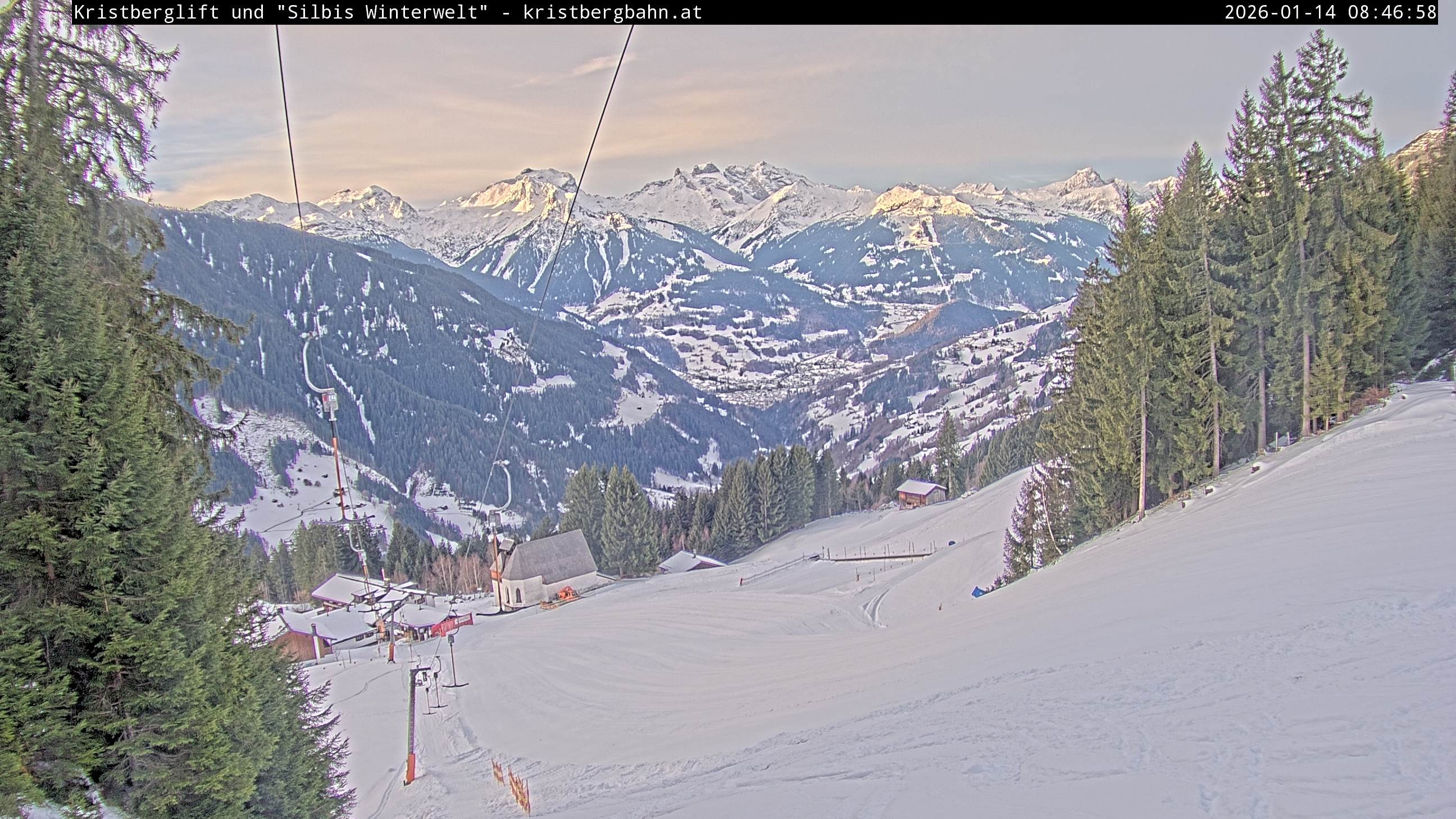 Archiv Foto Webcam Kristberg - Silbertal, St. Agatha Kirche