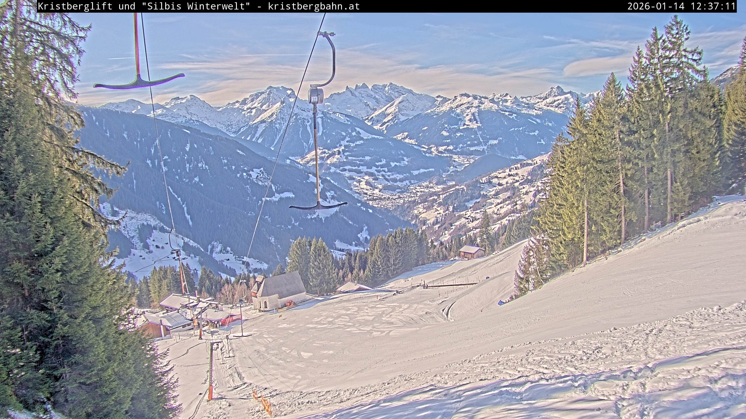 Archiv Foto Webcam Kristberg - Silbertal, St. Agatha Kirche