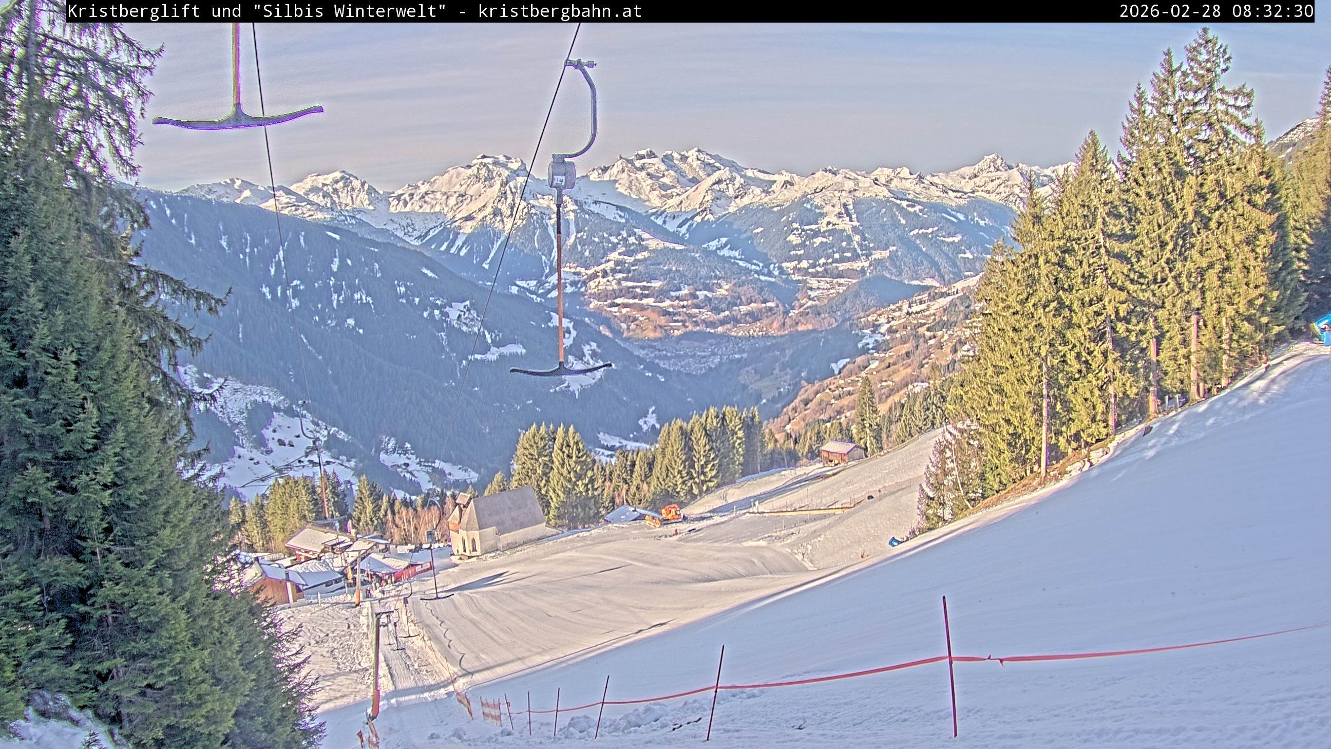 Archiv Foto Webcam Kristberg - Silbertal, St. Agatha Kirche