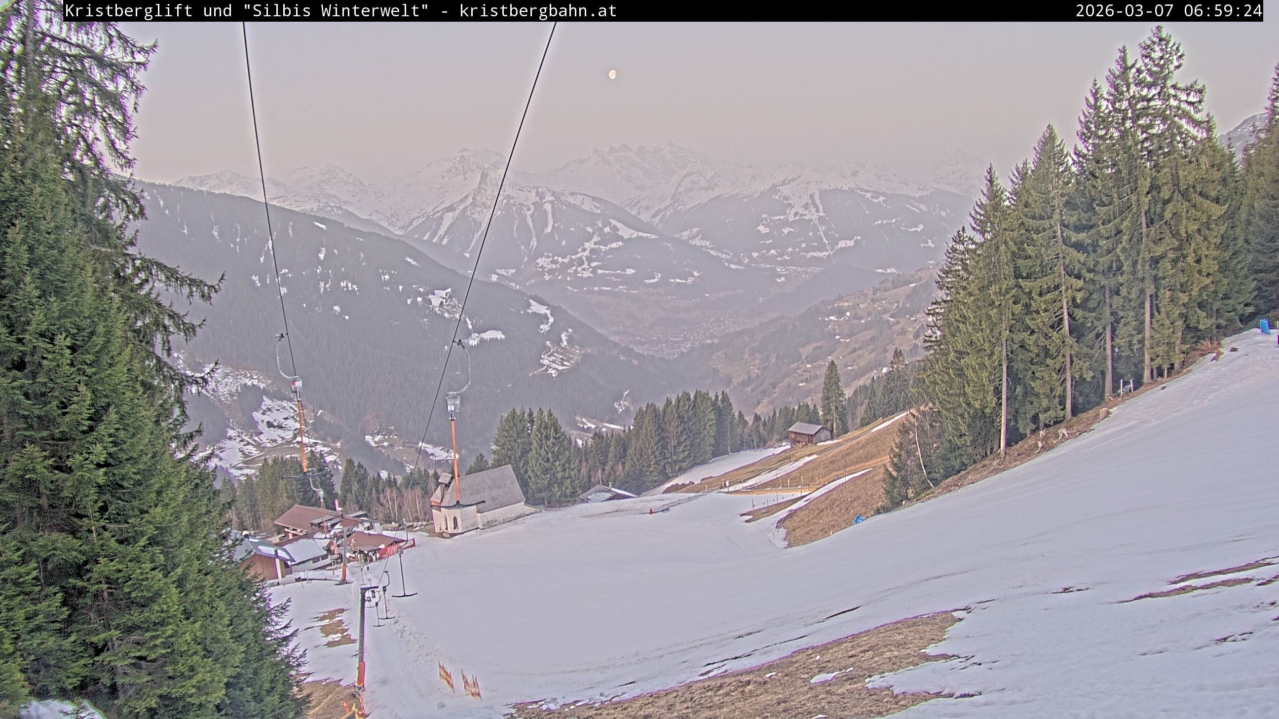 Archiv Foto Webcam Kristberg - Silbertal, St. Agatha Kirche