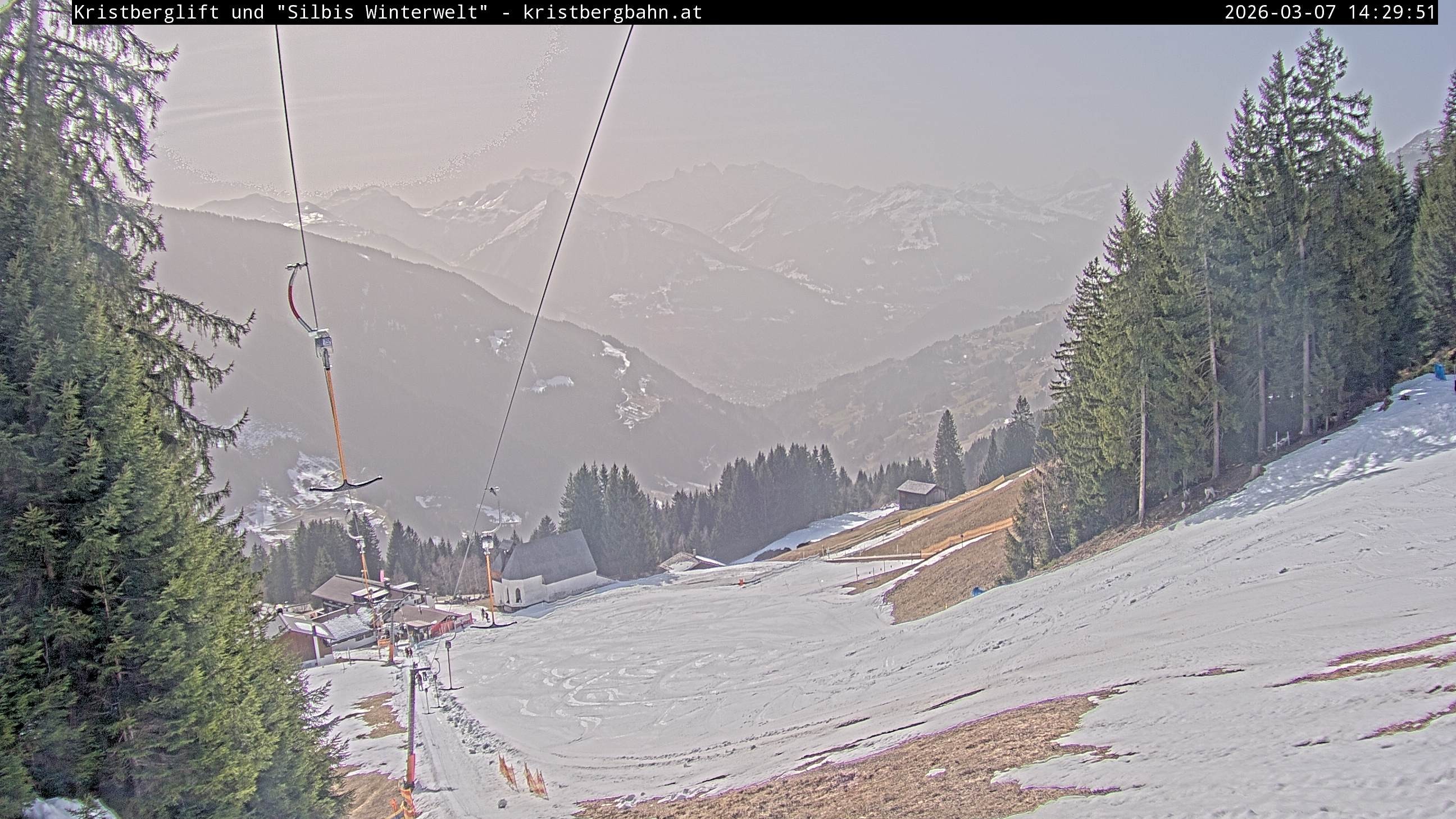 Archiv Foto Webcam Kristberg - Silbertal, St. Agatha Kirche