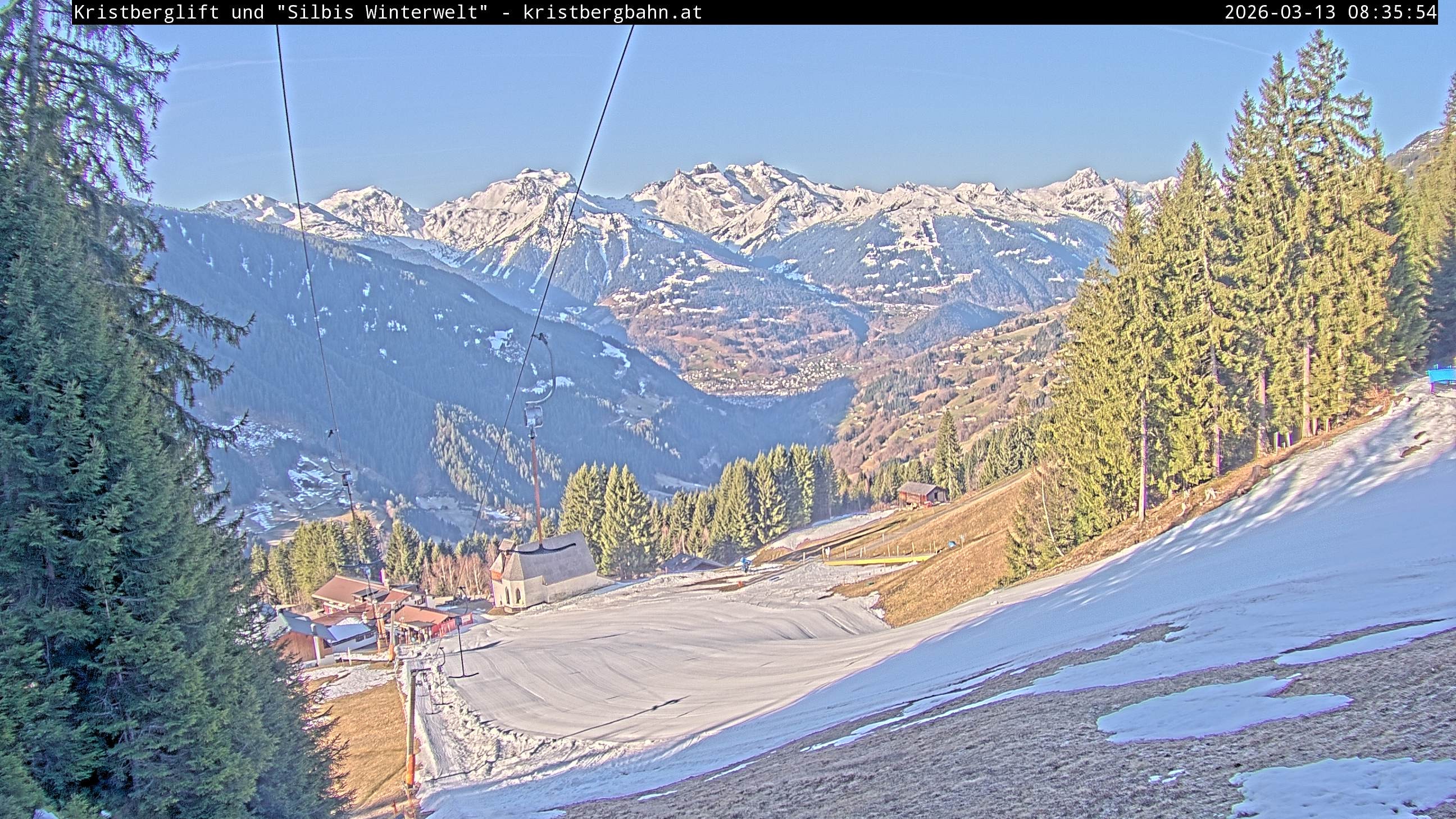 Archiv Foto Webcam Kristberg - Silbertal, St. Agatha Kirche