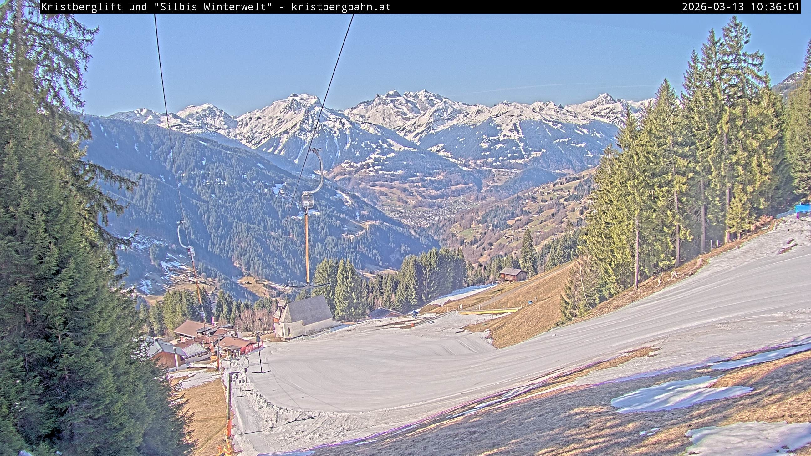 Archiv Foto Webcam Kristberg - Silbertal, St. Agatha Kirche