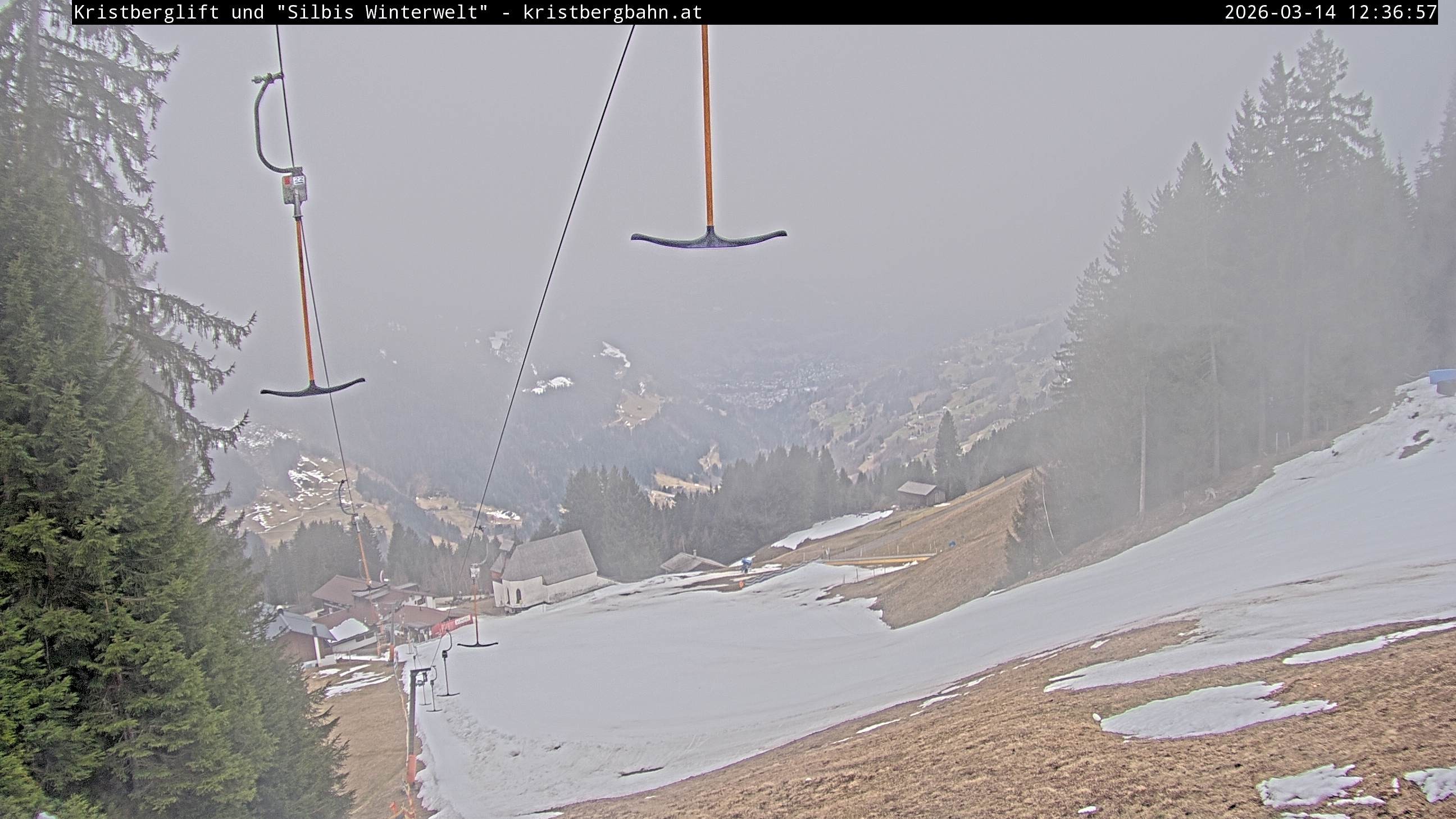 Archiv Foto Webcam Kristberg - Silbertal, St. Agatha Kirche