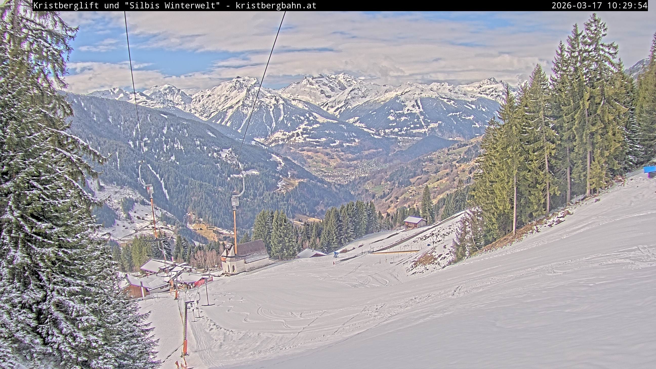 Archiv Foto Webcam Kristberg - Silbertal, St. Agatha Kirche