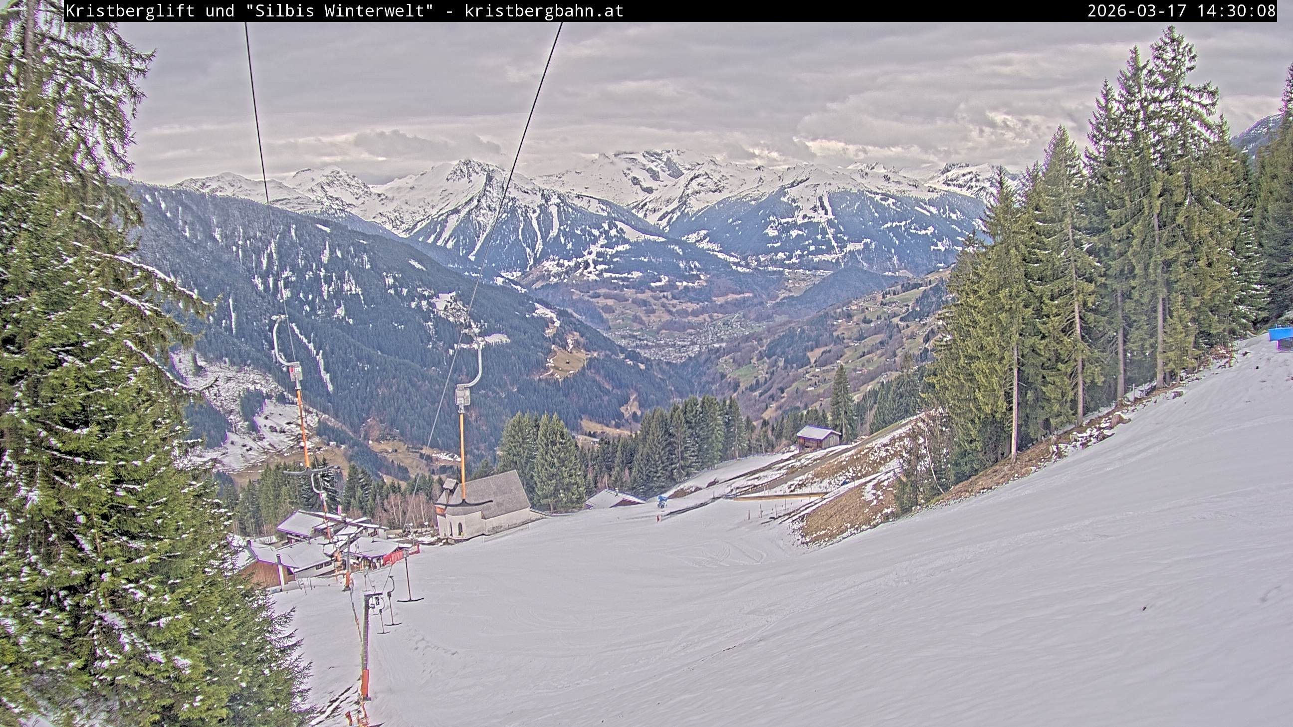 Archiv Foto Webcam Kristberg - Silbertal, St. Agatha Kirche