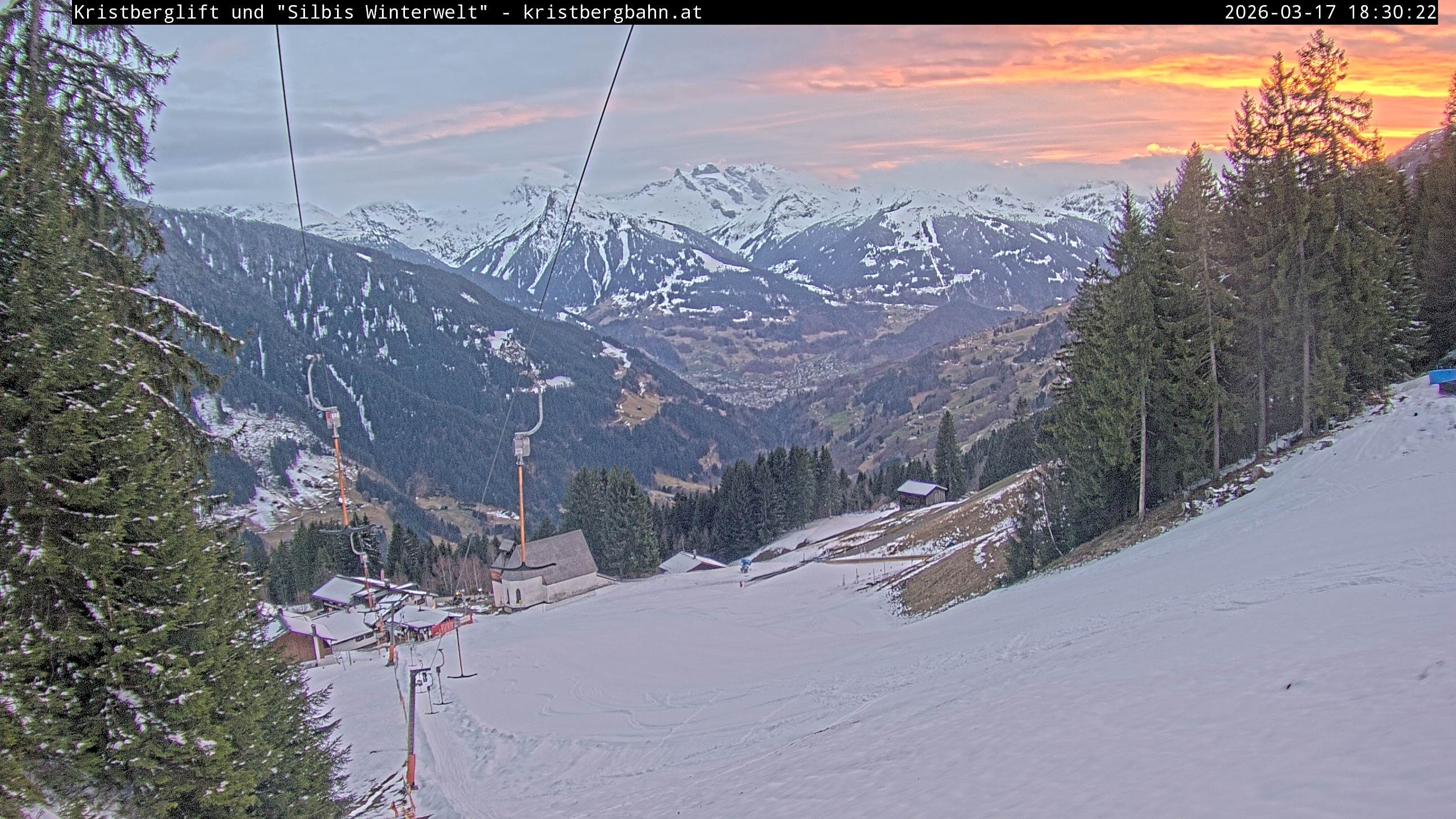 Archiv Foto Webcam Kristberg - Silbertal, St. Agatha Kirche