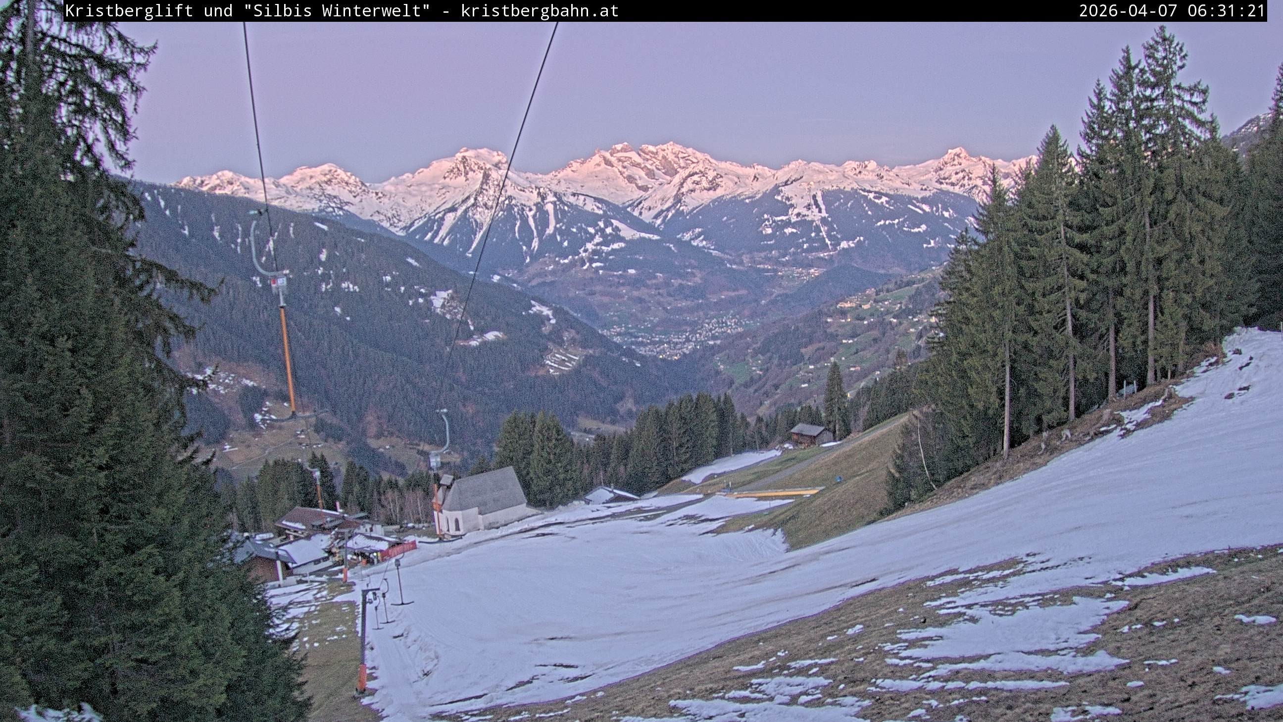 Archiv Foto Webcam Kristberg - Silbertal, St. Agatha Kirche