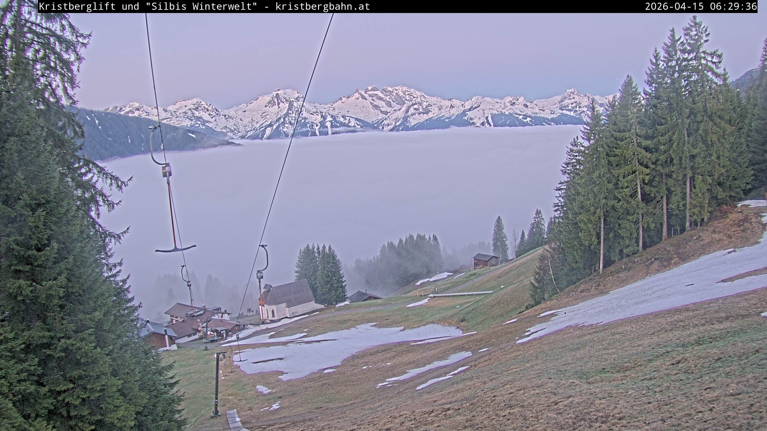 Archiv Foto Webcam Kristberg - Silbertal, St. Agatha Kirche