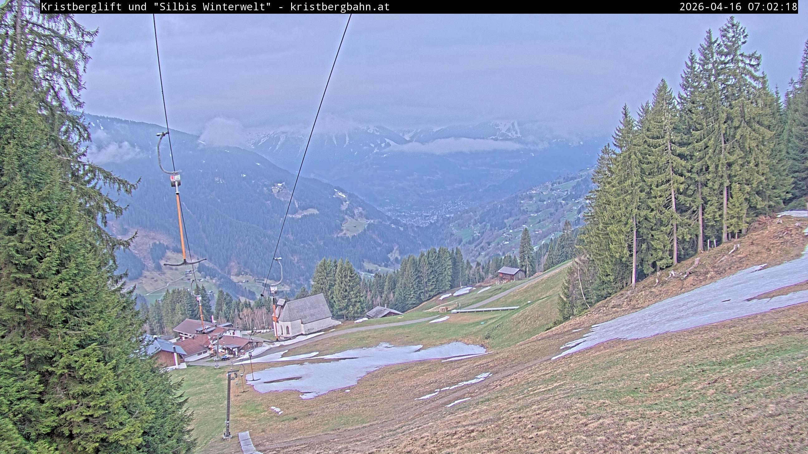 Archiv Foto Webcam Kristberg - Silbertal, St. Agatha Kirche