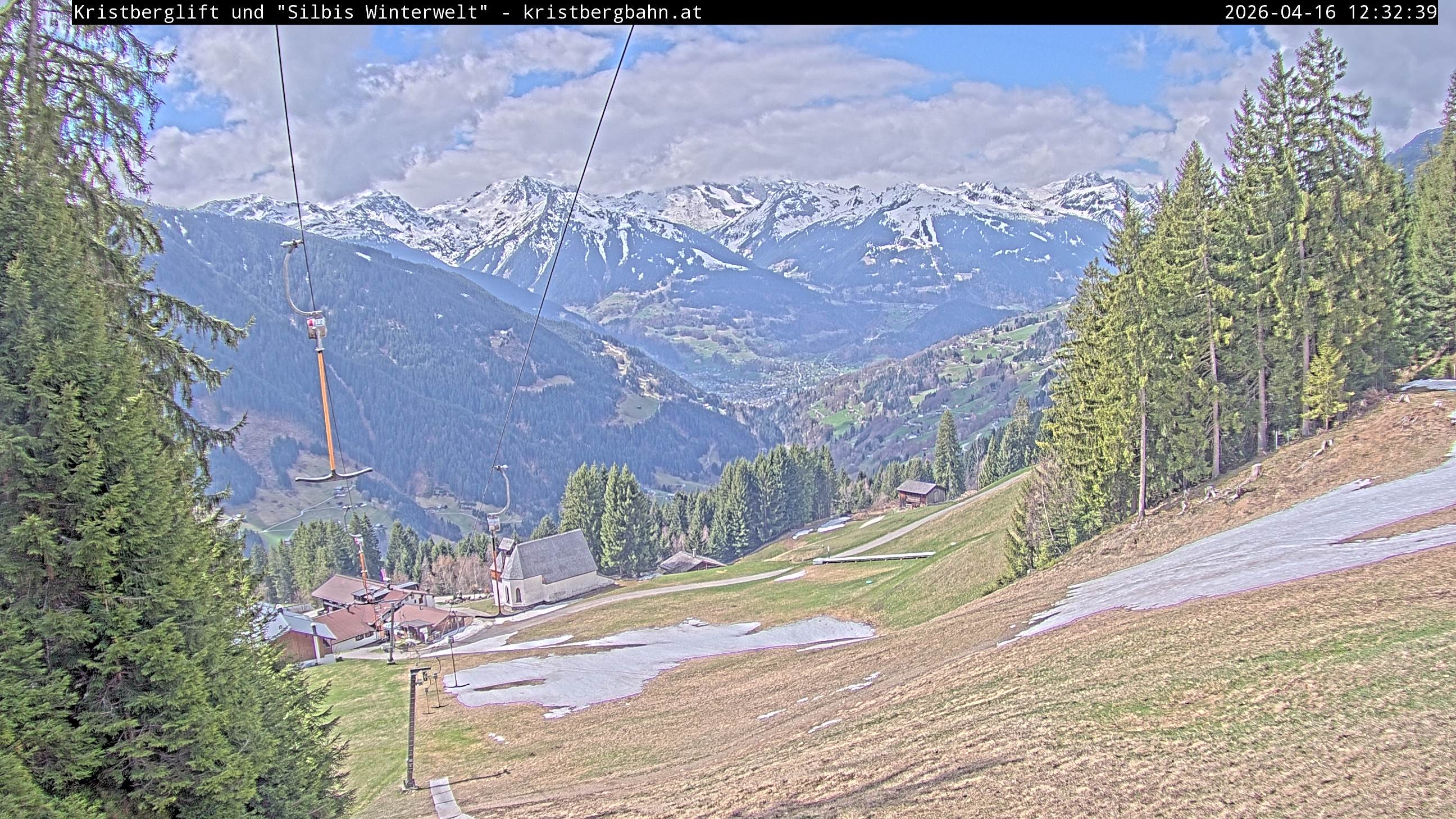 Archiv Foto Webcam Kristberg - Silbertal, St. Agatha Kirche