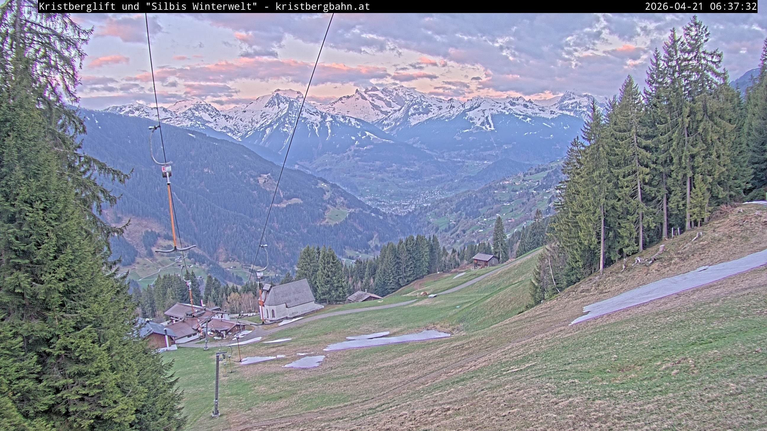 Archiv Foto Webcam Kristberg - Silbertal, St. Agatha Kirche