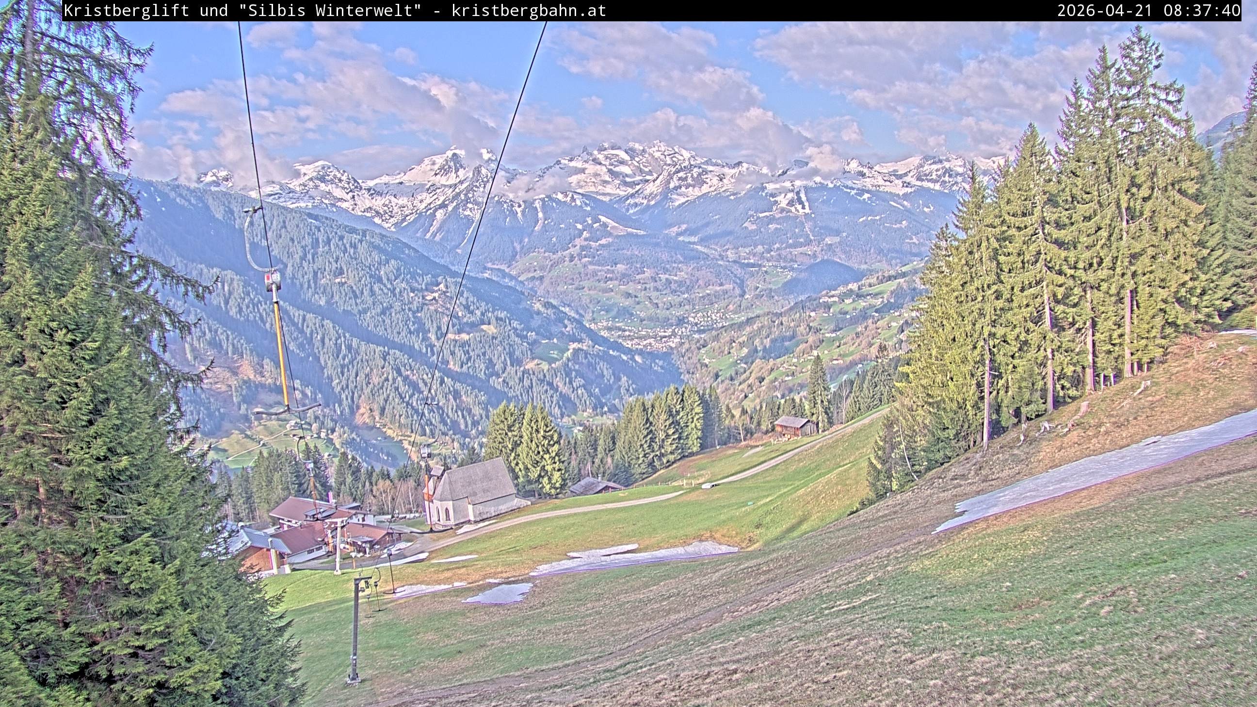 Archiv Foto Webcam Kristberg - Silbertal, St. Agatha Kirche