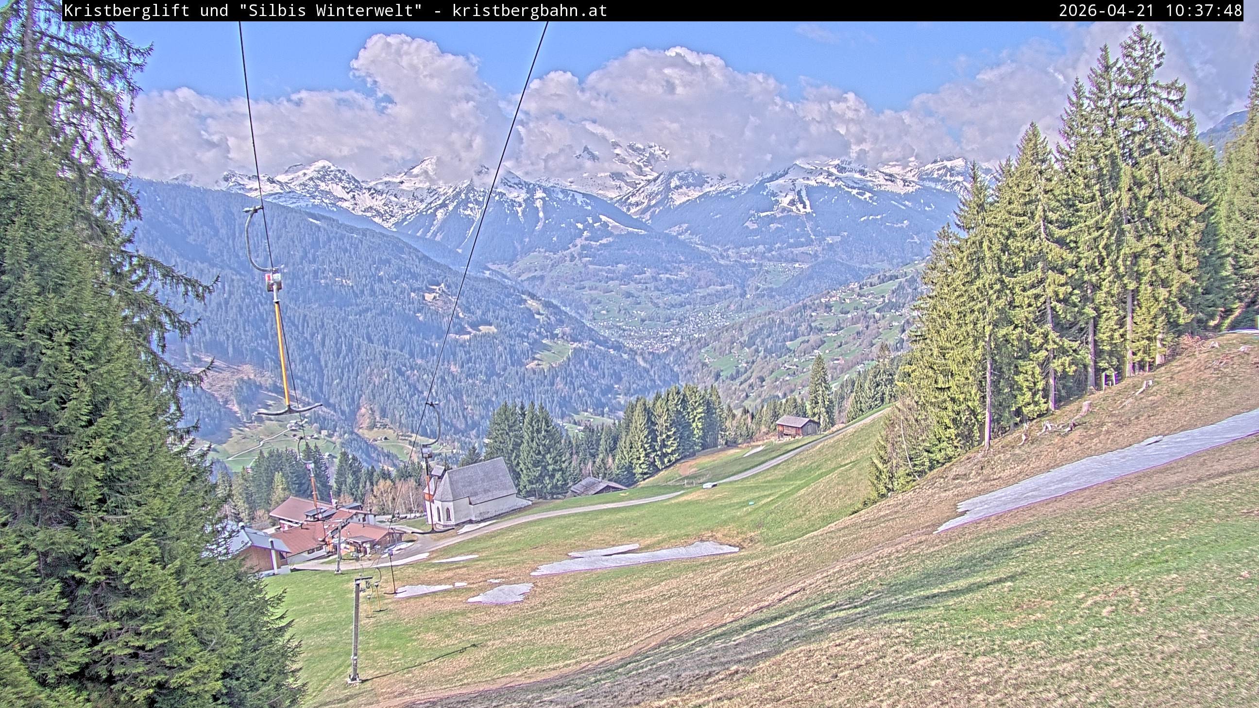 Archiv Foto Webcam Kristberg - Silbertal, St. Agatha Kirche