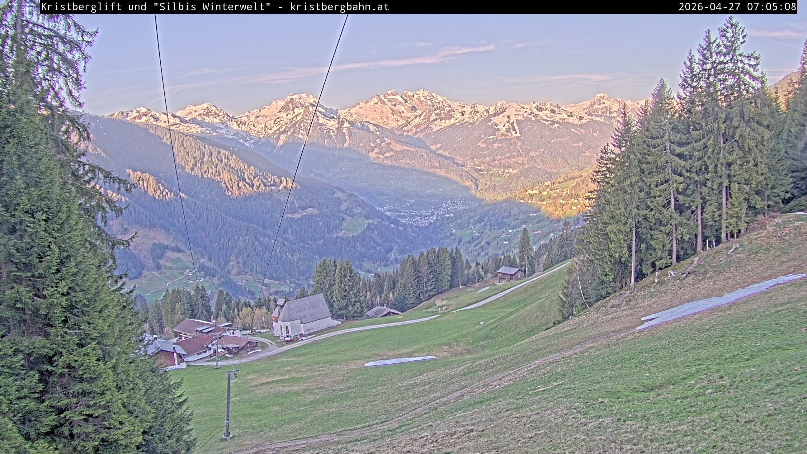 Archiv Foto Webcam Kristberg - Silbertal, St. Agatha Kirche