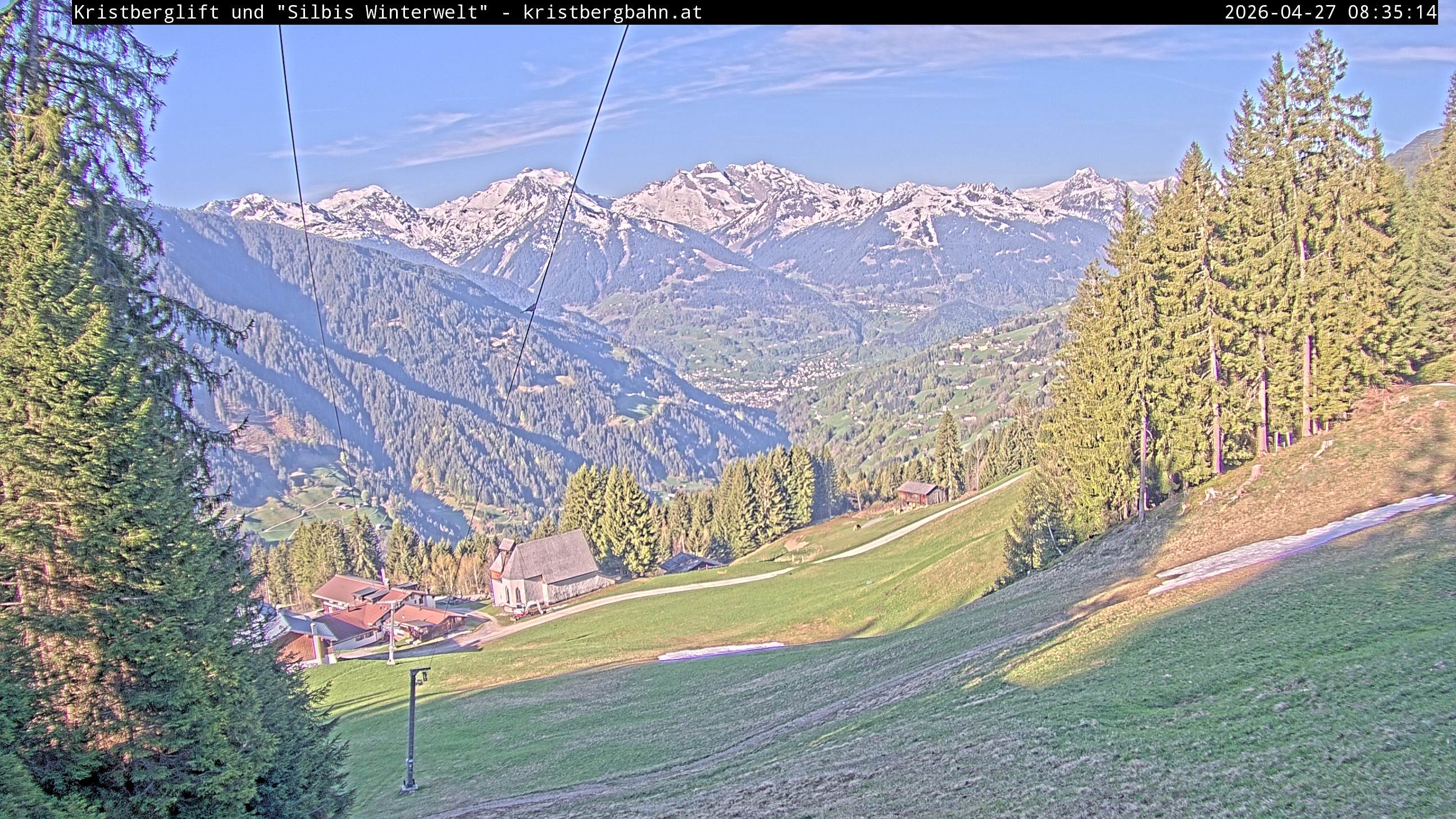 Archiv Foto Webcam Kristberg - Silbertal, St. Agatha Kirche