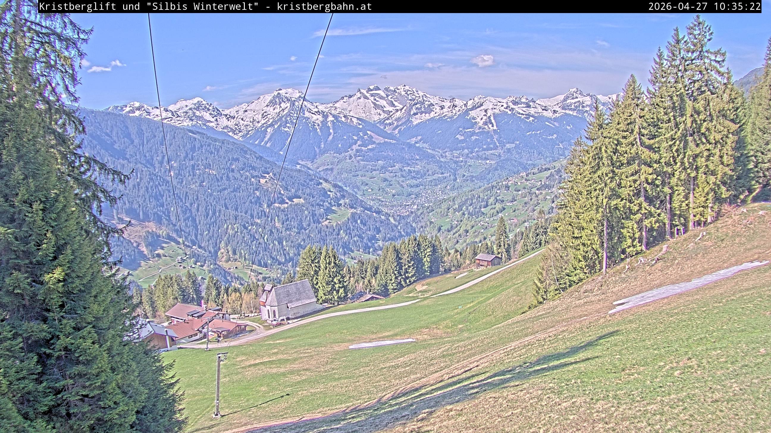 Archiv Foto Webcam Kristberg - Silbertal, St. Agatha Kirche