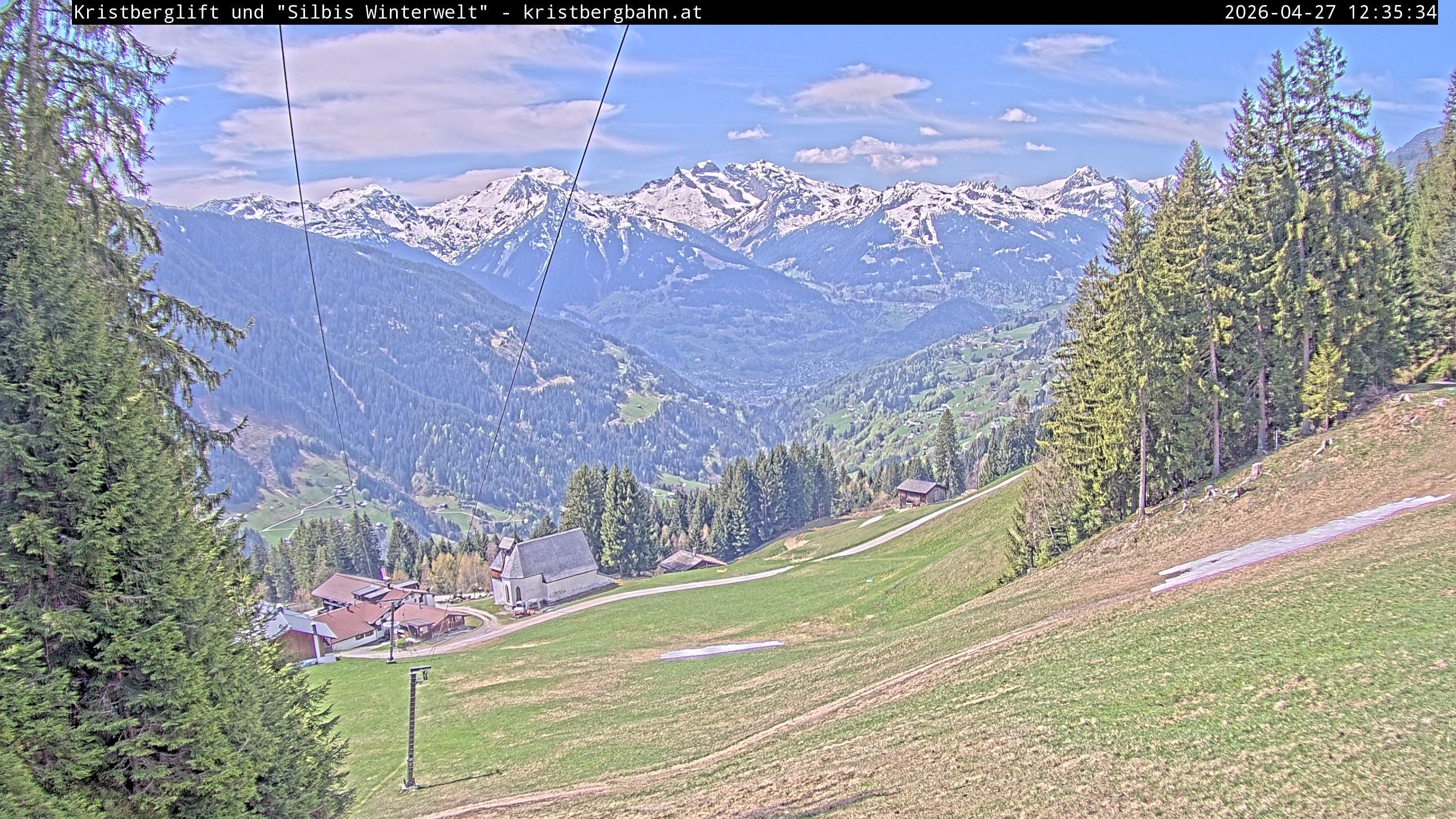 Archiv Foto Webcam Kristberg - Silbertal, St. Agatha Kirche