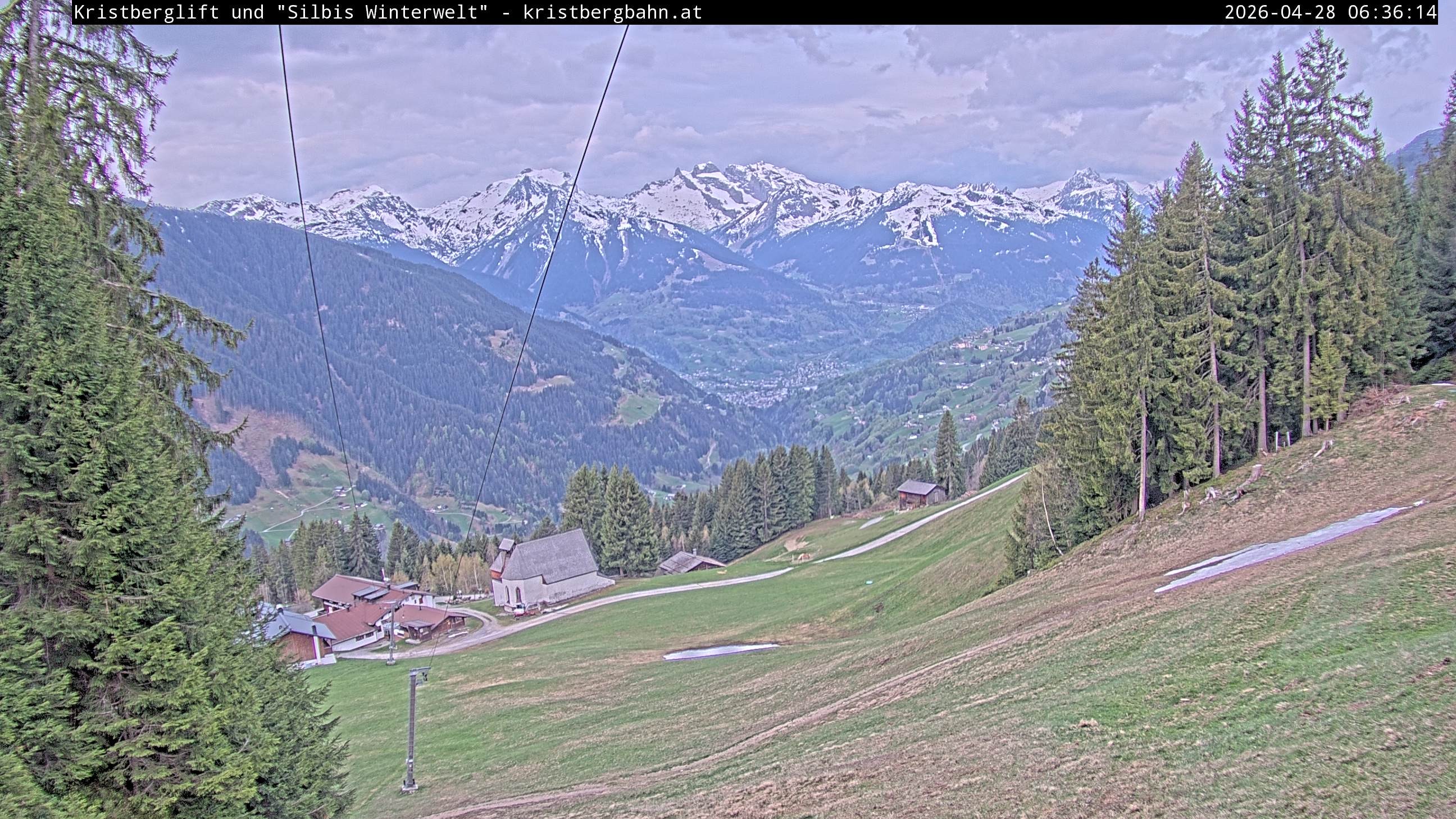 Archiv Foto Webcam Kristberg - Silbertal, St. Agatha Kirche