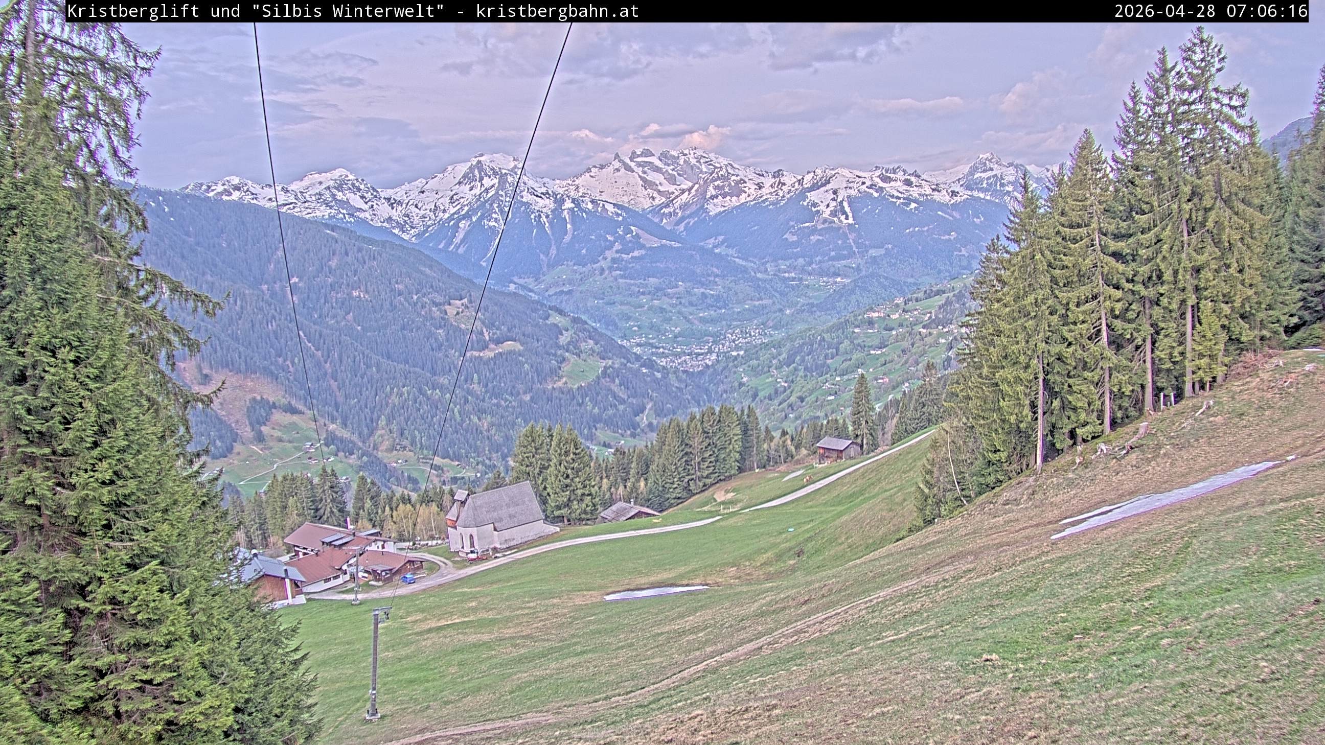 Archiv Foto Webcam Kristberg - Silbertal, St. Agatha Kirche