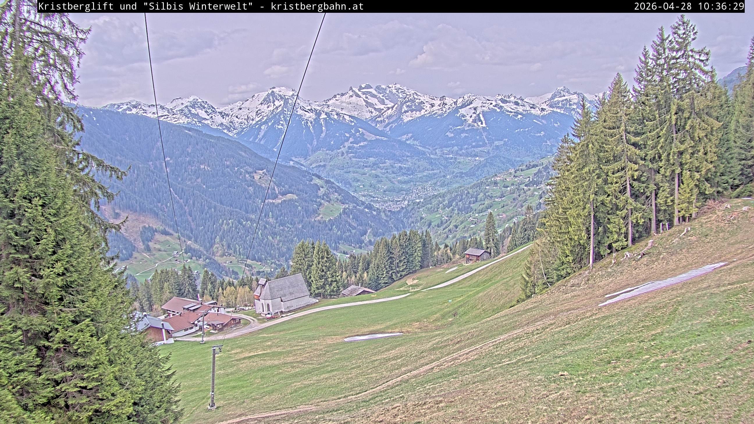 Archiv Foto Webcam Kristberg - Silbertal, St. Agatha Kirche