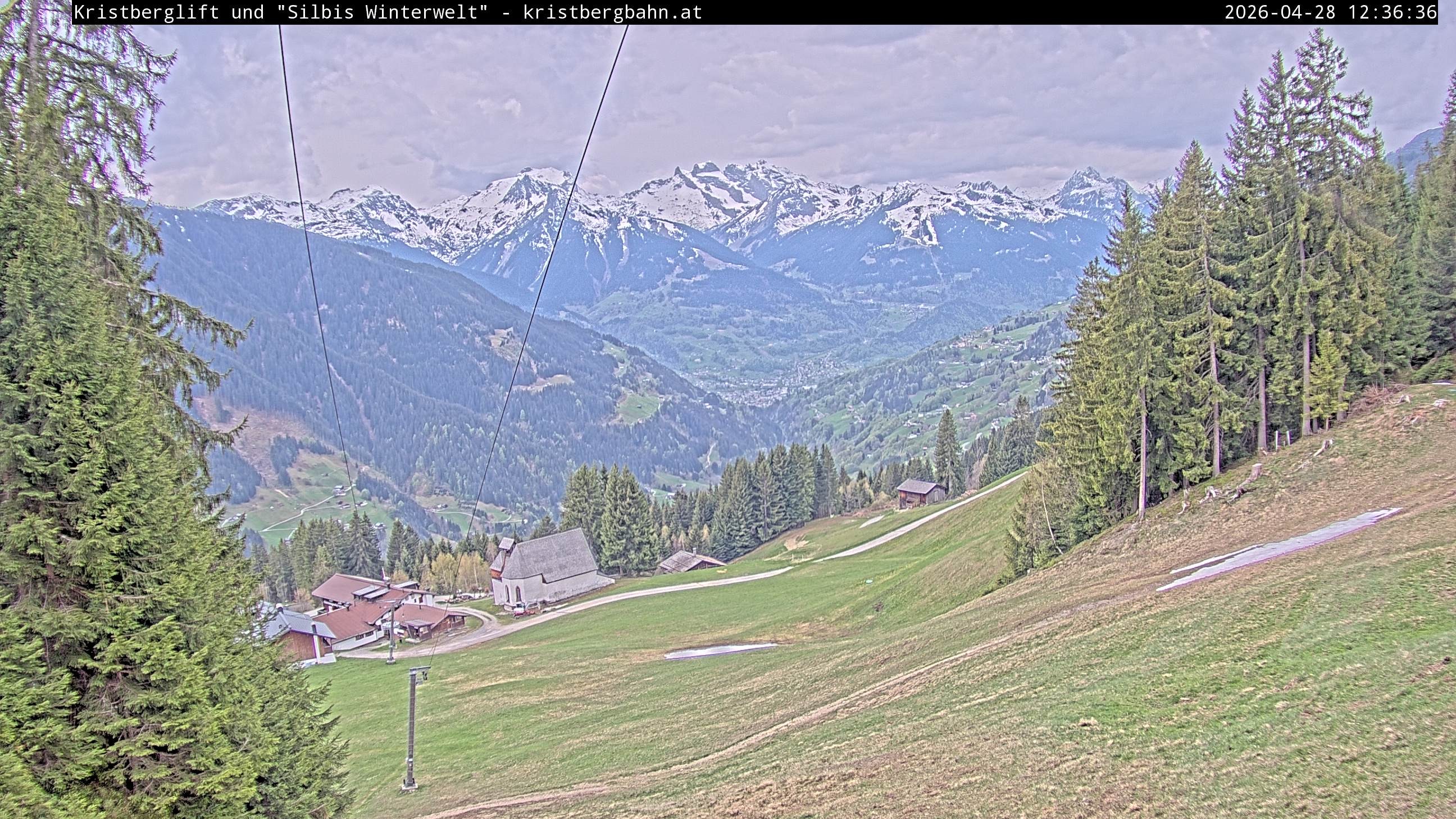 Archiv Foto Webcam Kristberg - Silbertal, St. Agatha Kirche