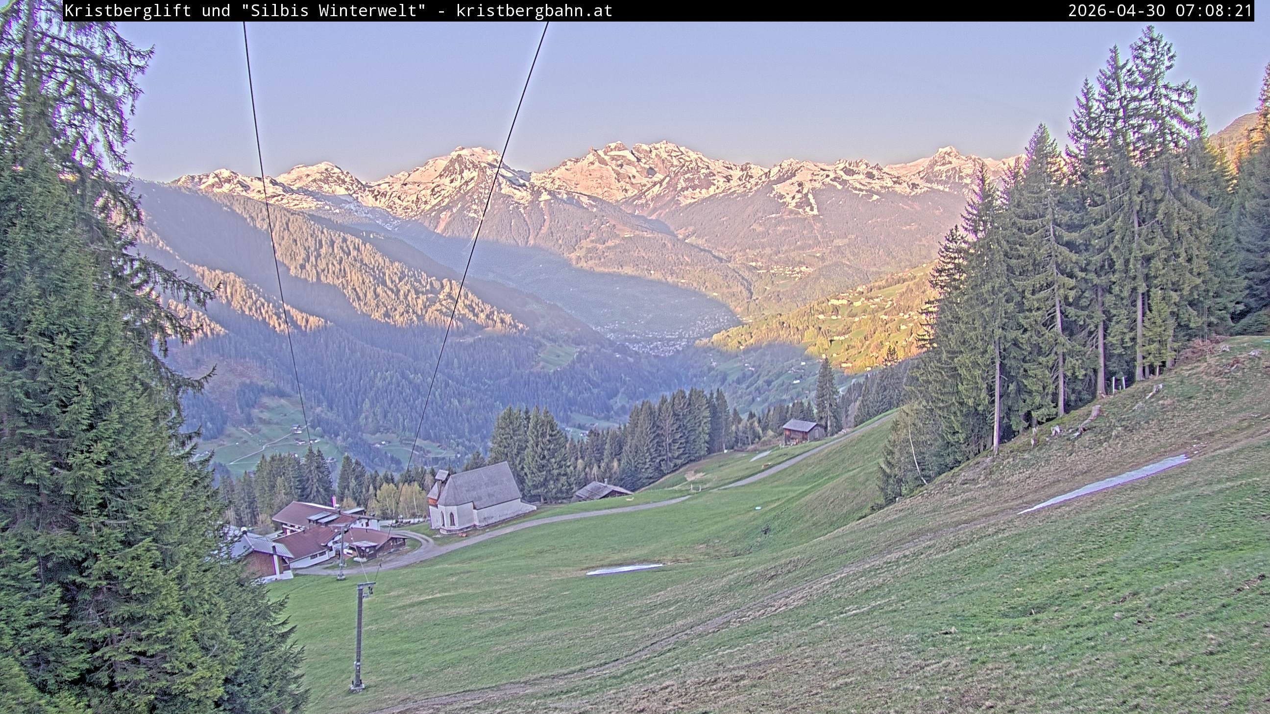 Archiv Foto Webcam Kristberg - Silbertal, St. Agatha Kirche