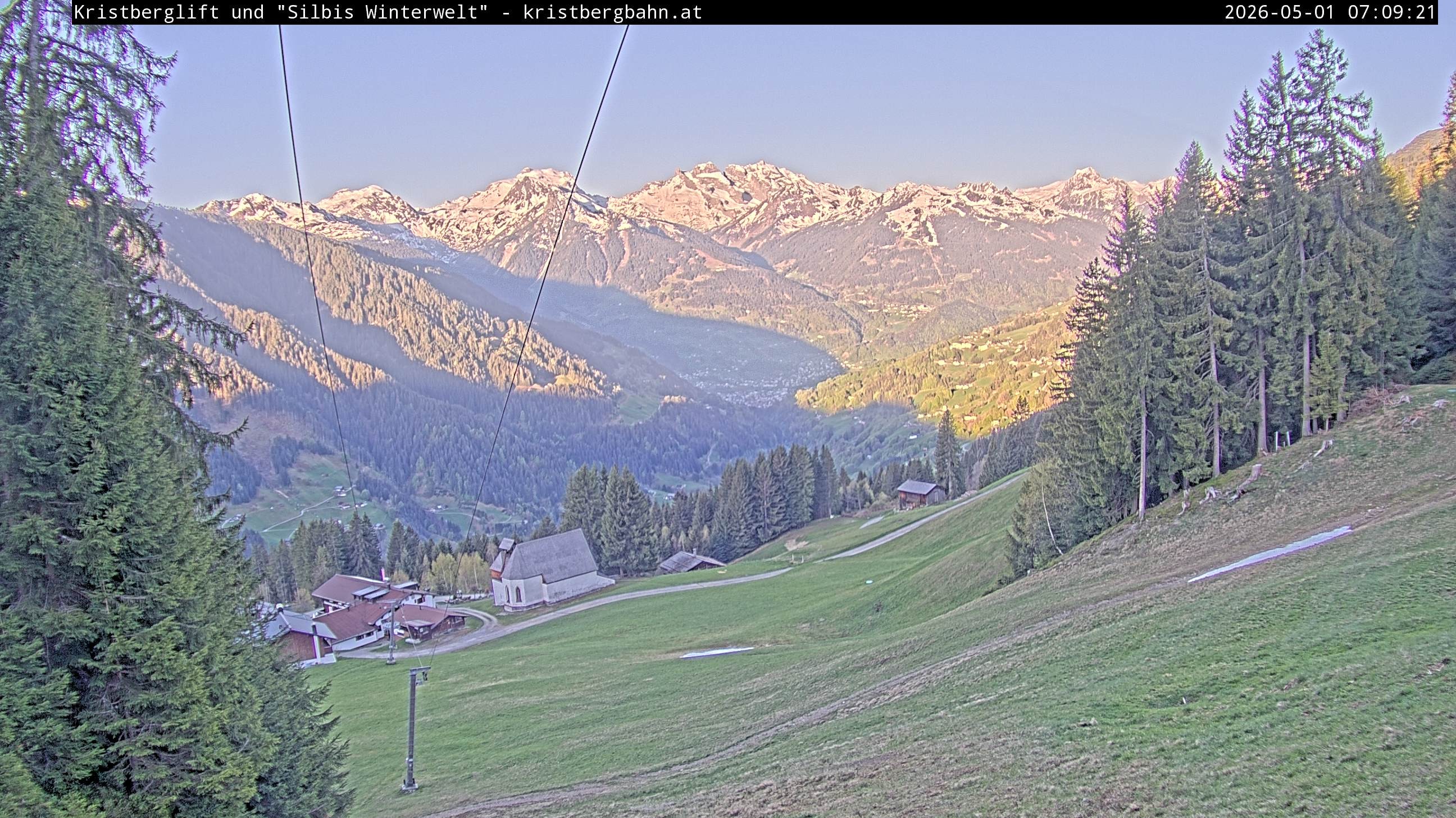 Archiv Foto Webcam Kristberg - Silbertal, St. Agatha Kirche