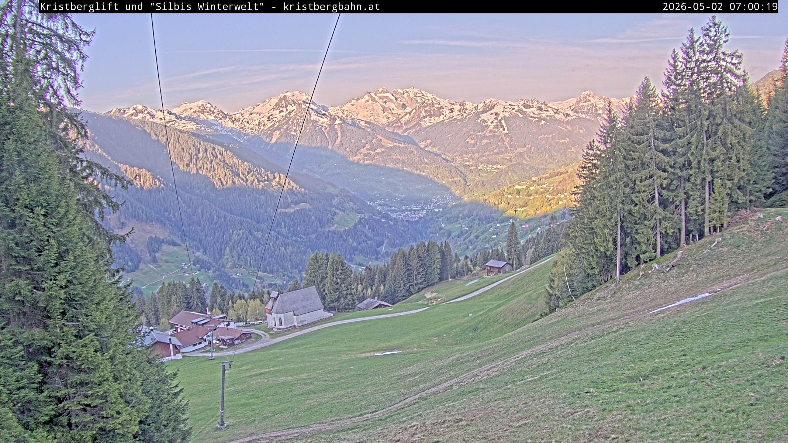 Archiv Foto Webcam Kristberg - Silbertal, St. Agatha Kirche