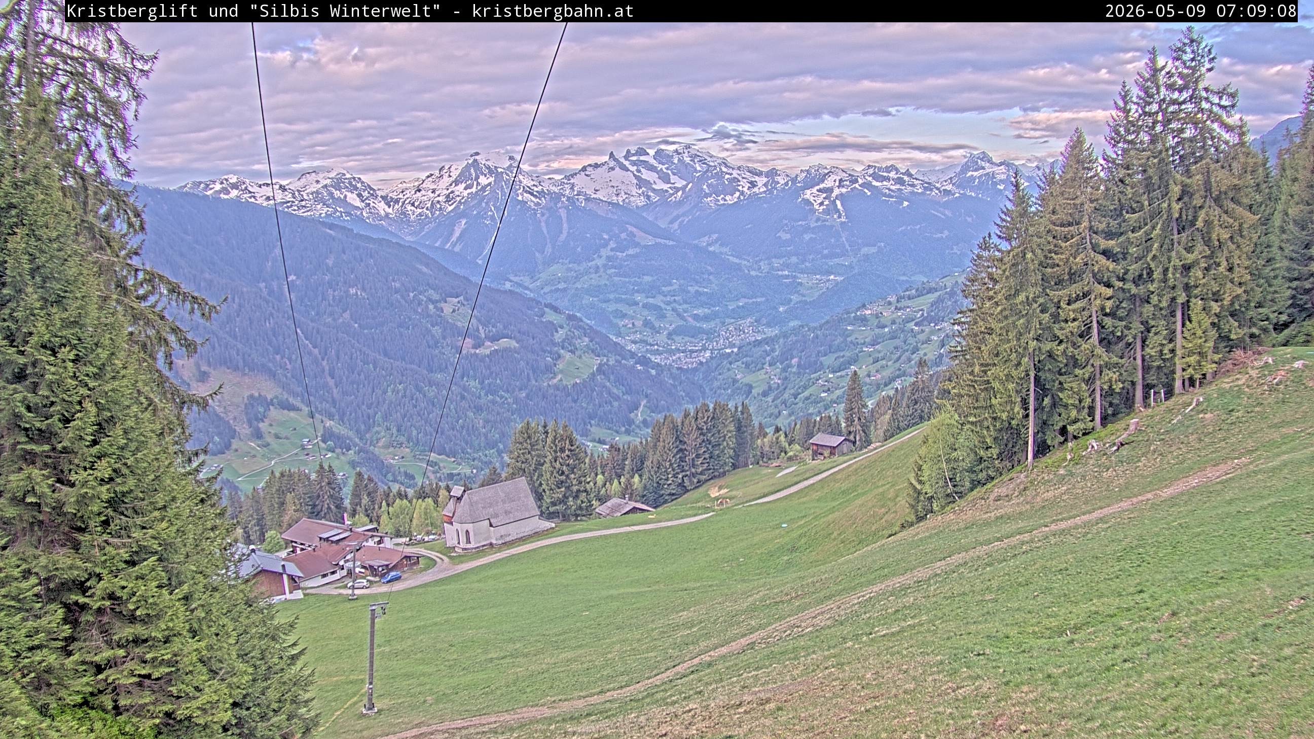 Archiv Foto Webcam Kristberg - Silbertal, St. Agatha Kirche