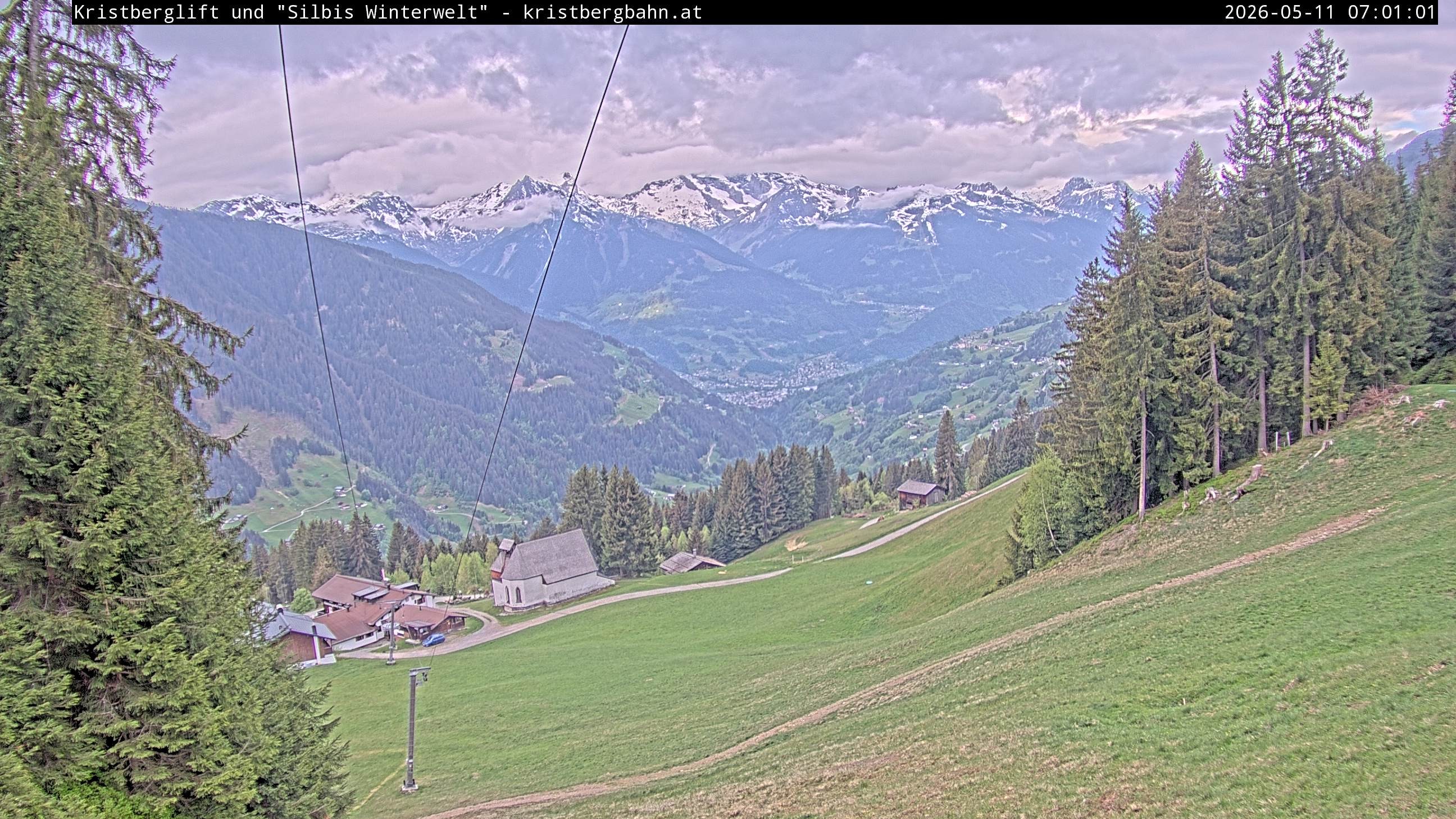 Archiv Foto Webcam Kristberg - Silbertal, St. Agatha Kirche
