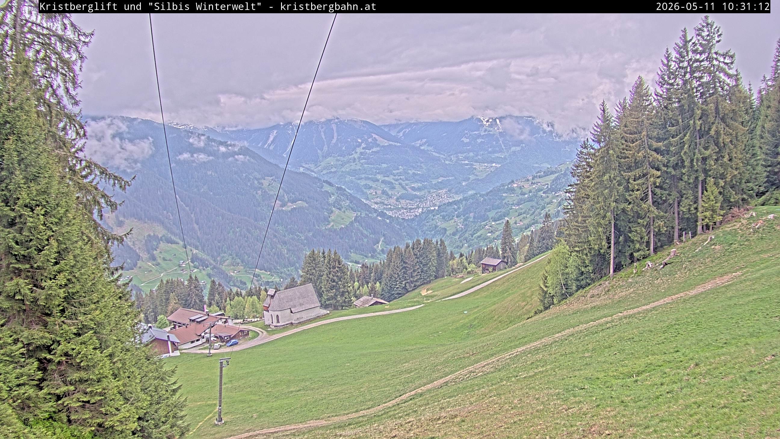 Archiv Foto Webcam Kristberg - Silbertal, St. Agatha Kirche