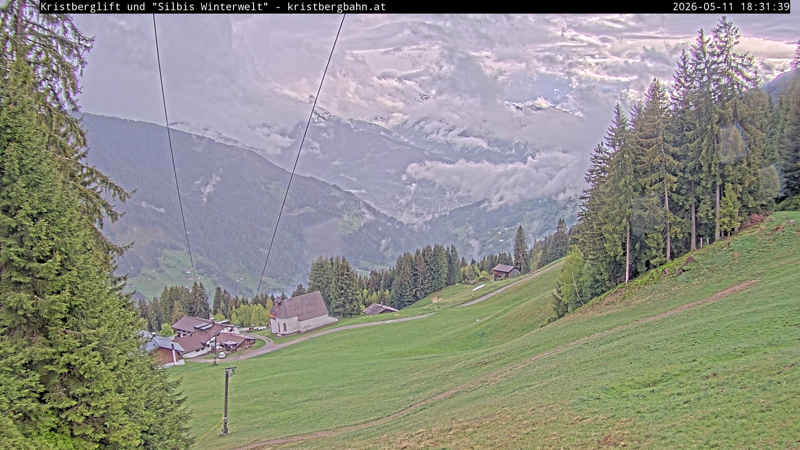 Archiv Foto Webcam Kristberg - Silbertal, St. Agatha Kirche