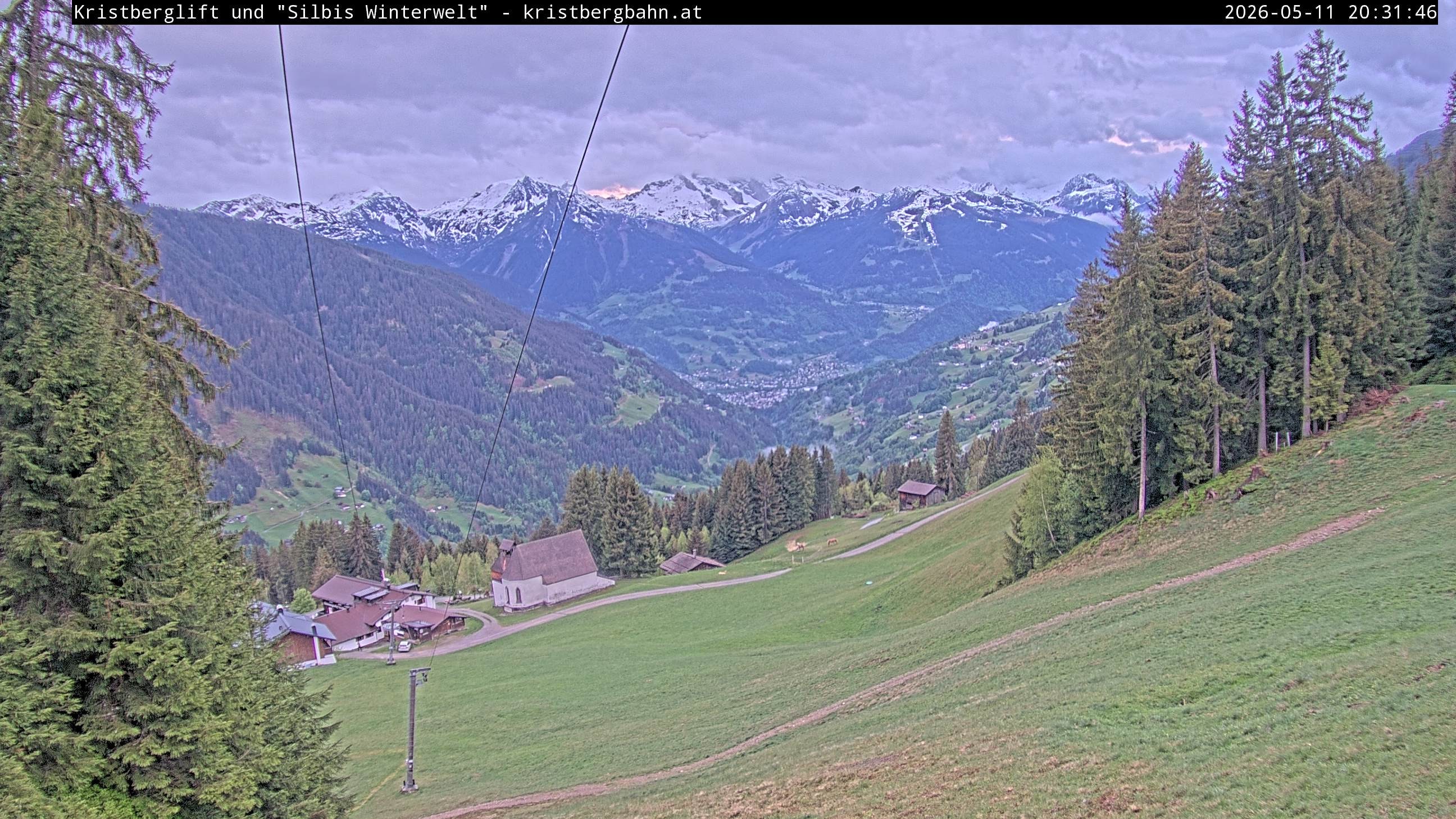 Archiv Foto Webcam Kristberg - Silbertal, St. Agatha Kirche