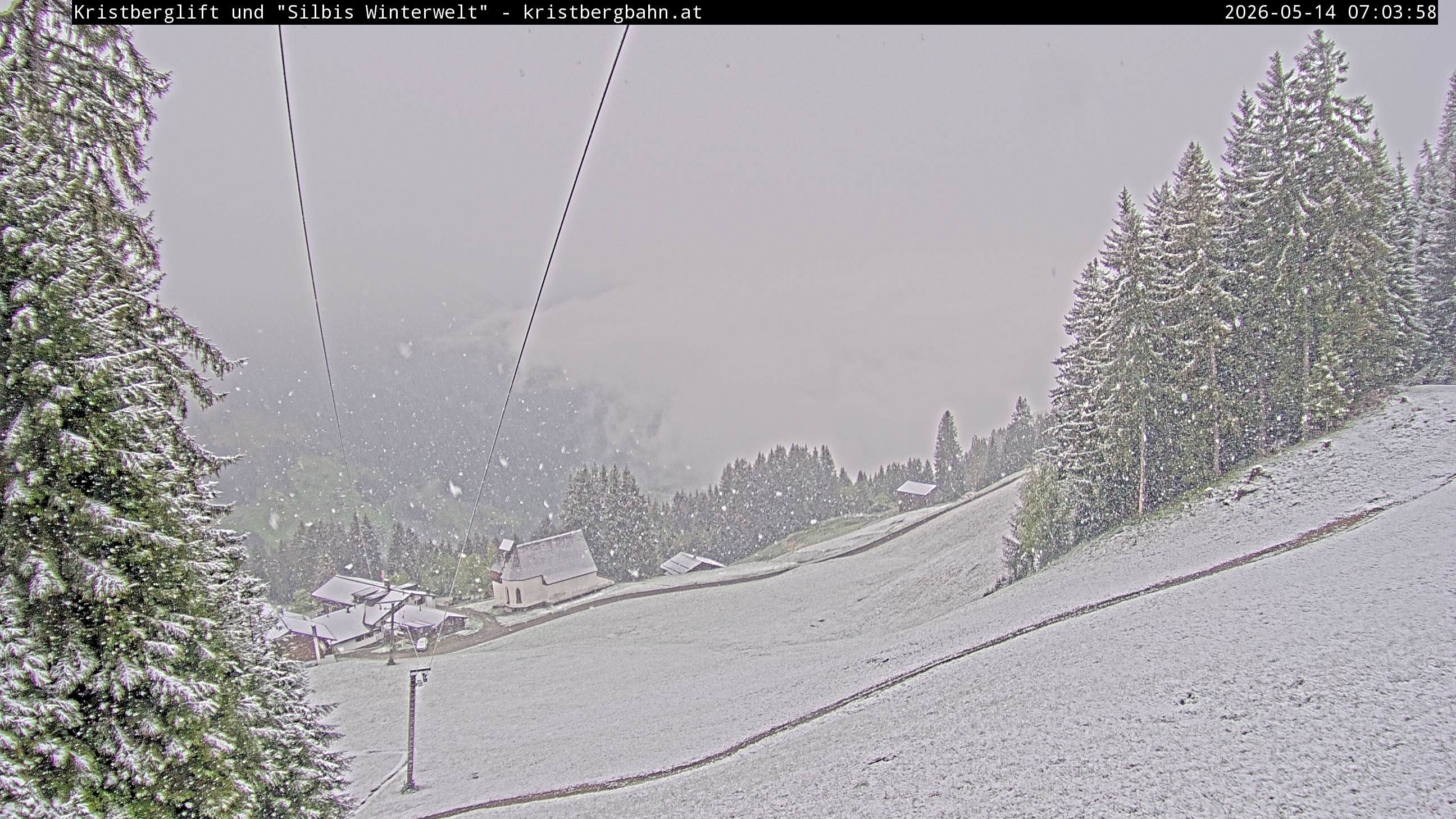 Archiv Foto Webcam Kristberg - Silbertal, St. Agatha Kirche