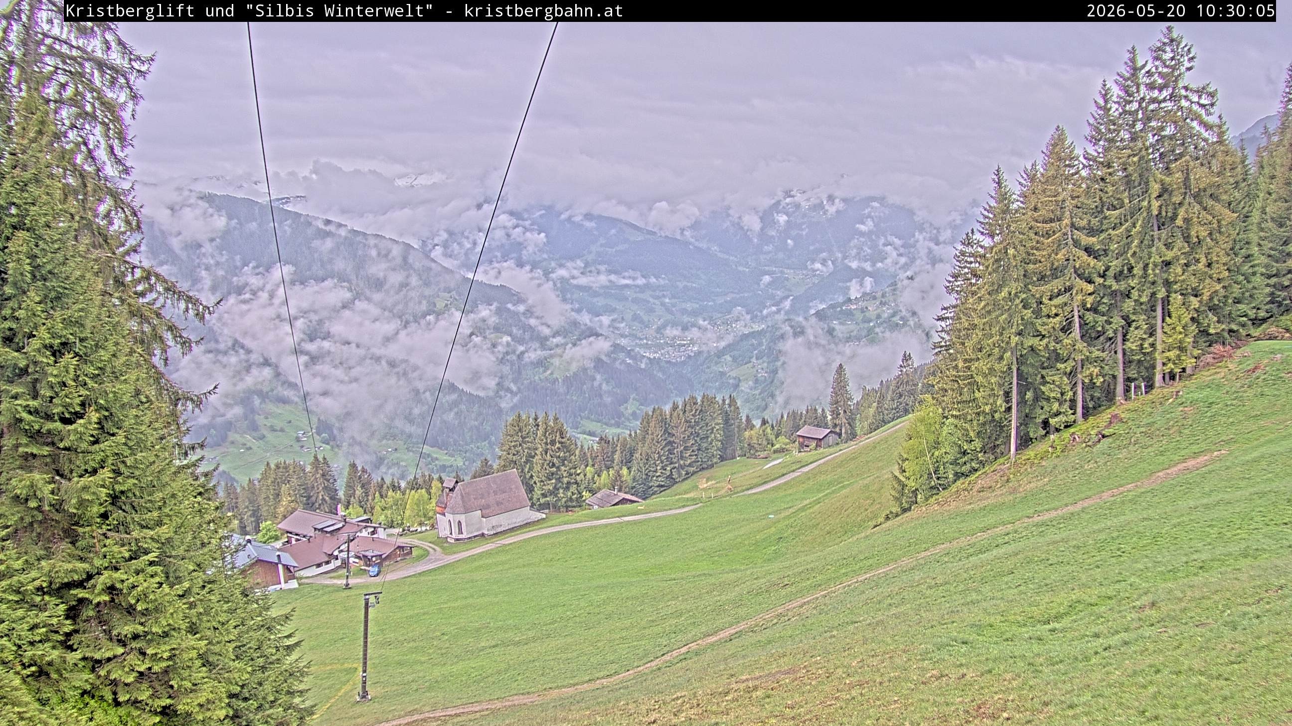 Archiv Foto Webcam Kristberg - Silbertal, St. Agatha Kirche
