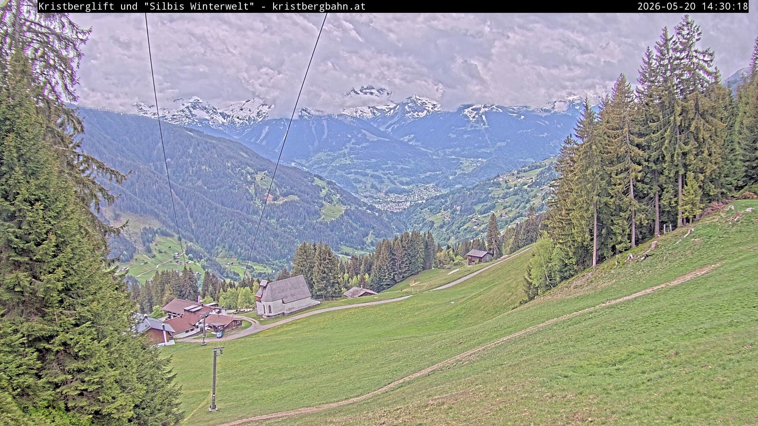 Archiv Foto Webcam Kristberg - Silbertal, St. Agatha Kirche