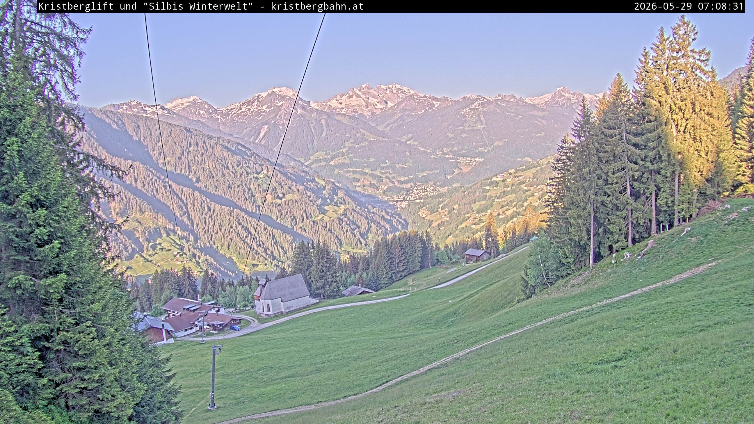 Archiv Foto Webcam Kristberg - Silbertal, St. Agatha Kirche