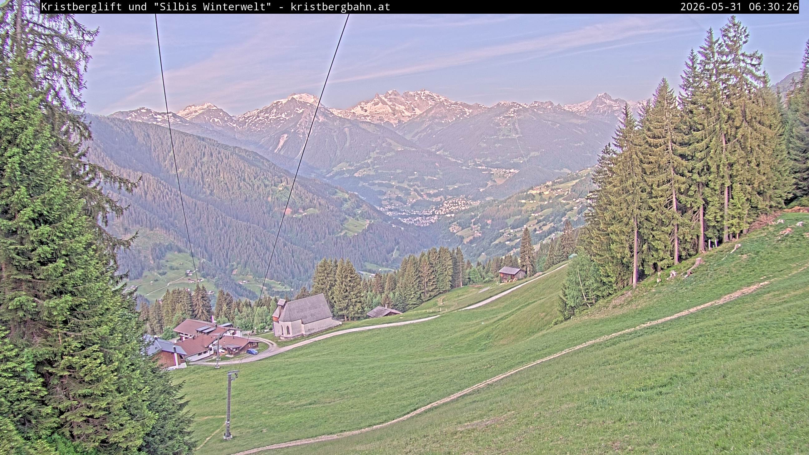 Archiv Foto Webcam Kristberg - Silbertal, St. Agatha Kirche