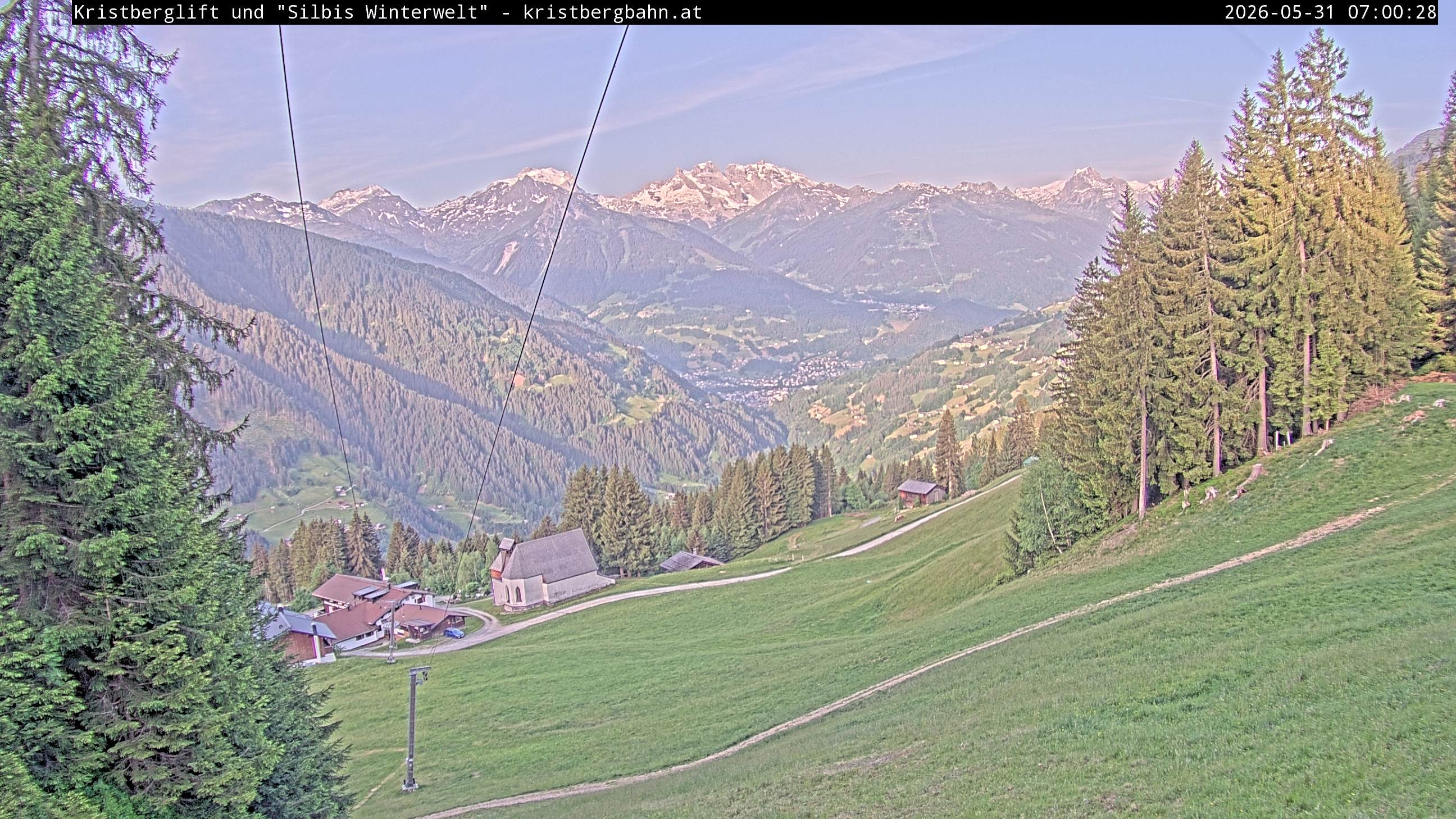 Archiv Foto Webcam Kristberg - Silbertal, St. Agatha Kirche
