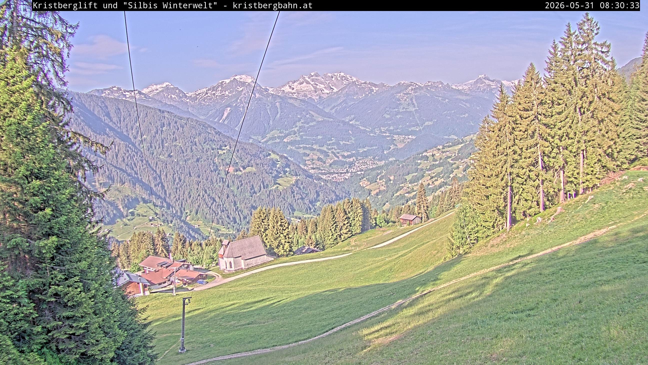 Archiv Foto Webcam Kristberg - Silbertal, St. Agatha Kirche