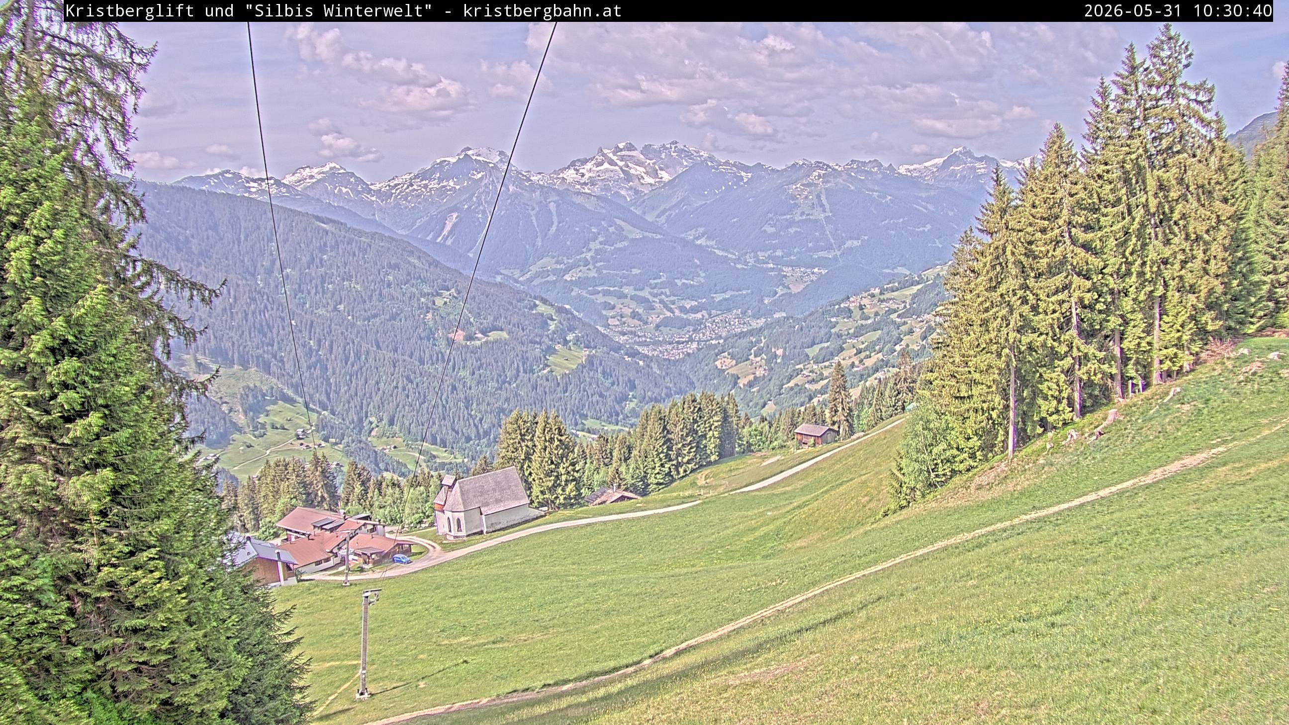 Archiv Foto Webcam Kristberg - Silbertal, St. Agatha Kirche