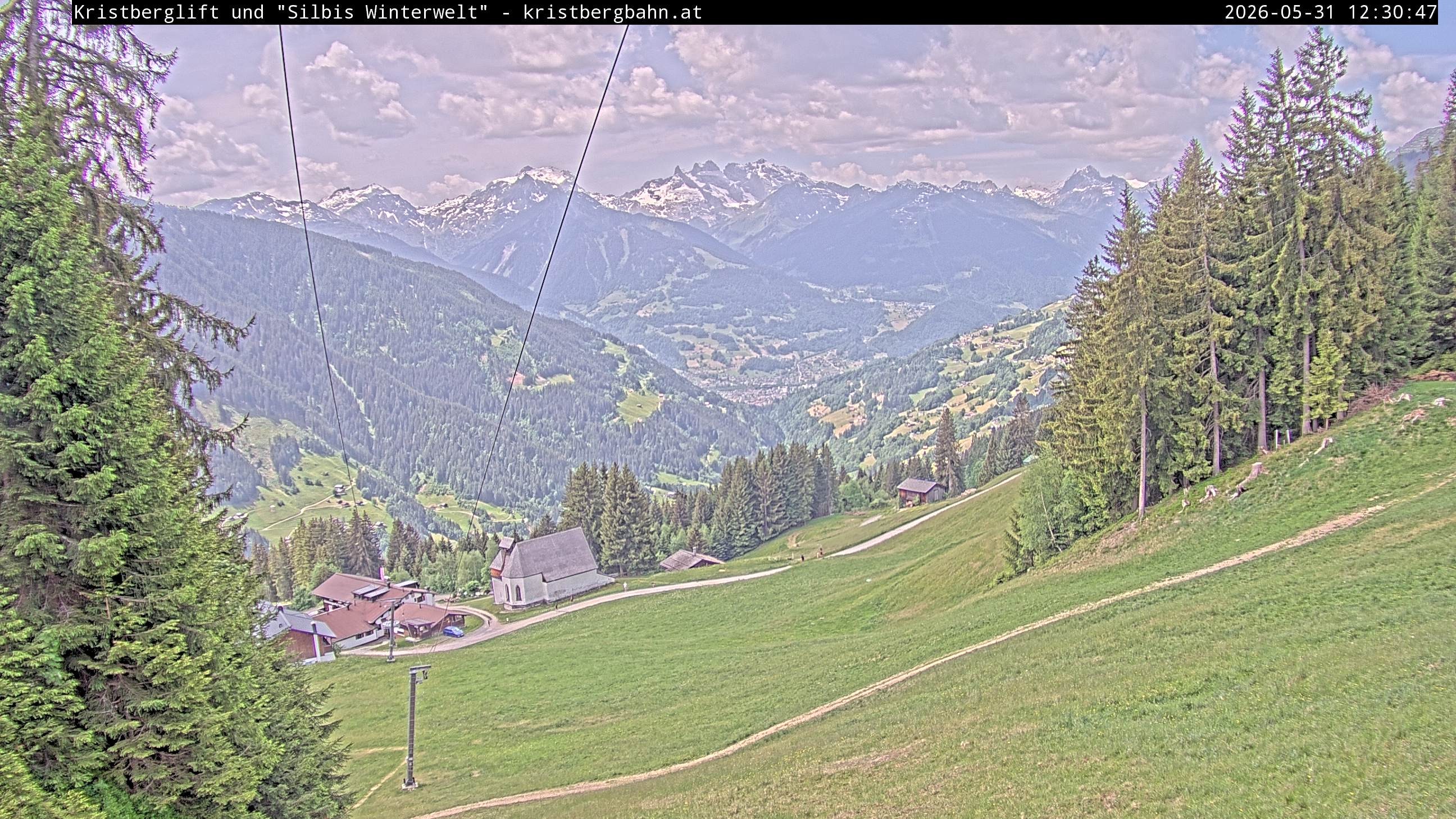 Archiv Foto Webcam Kristberg - Silbertal, St. Agatha Kirche