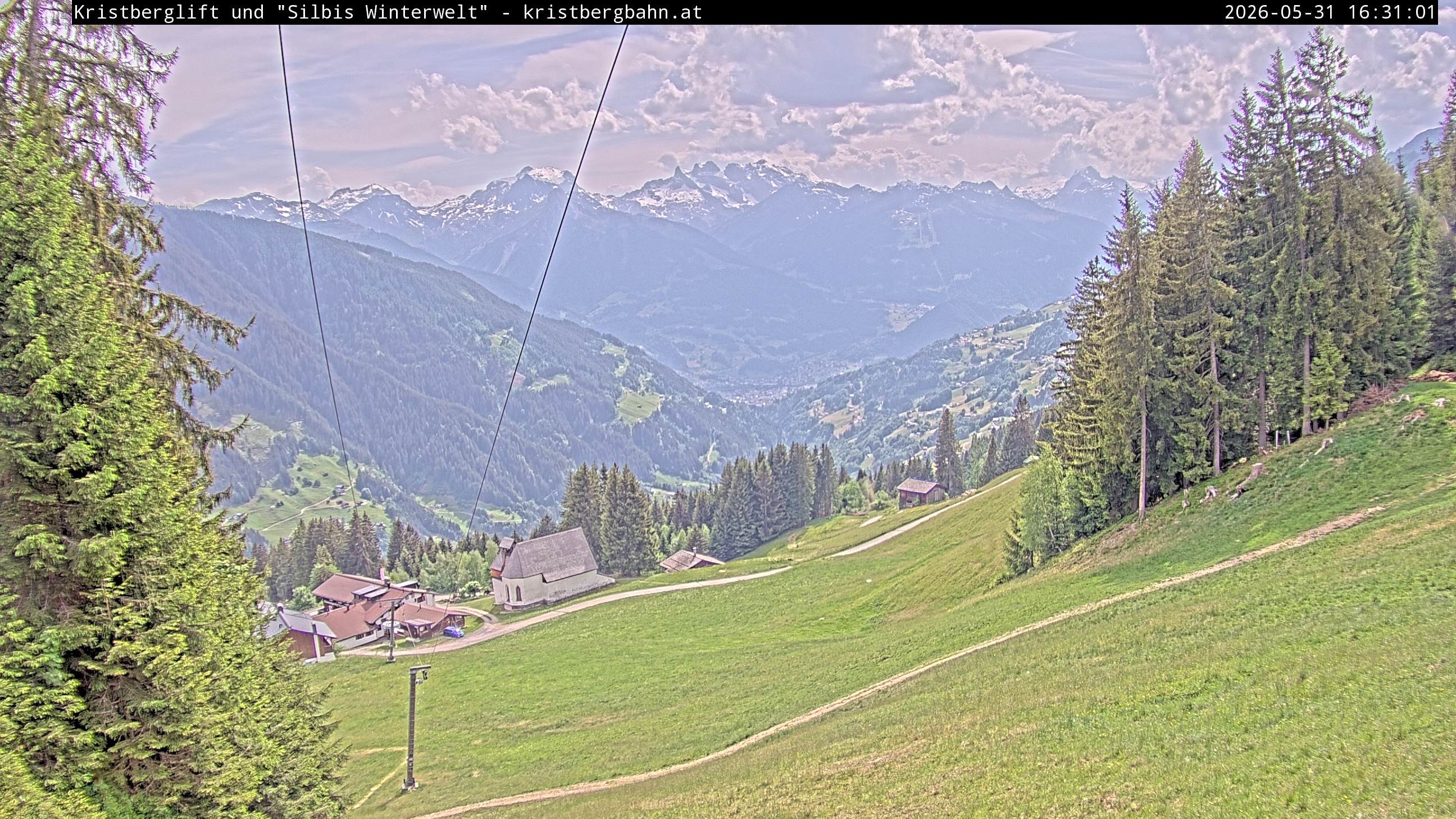 Archiv Foto Webcam Kristberg - Silbertal, St. Agatha Kirche